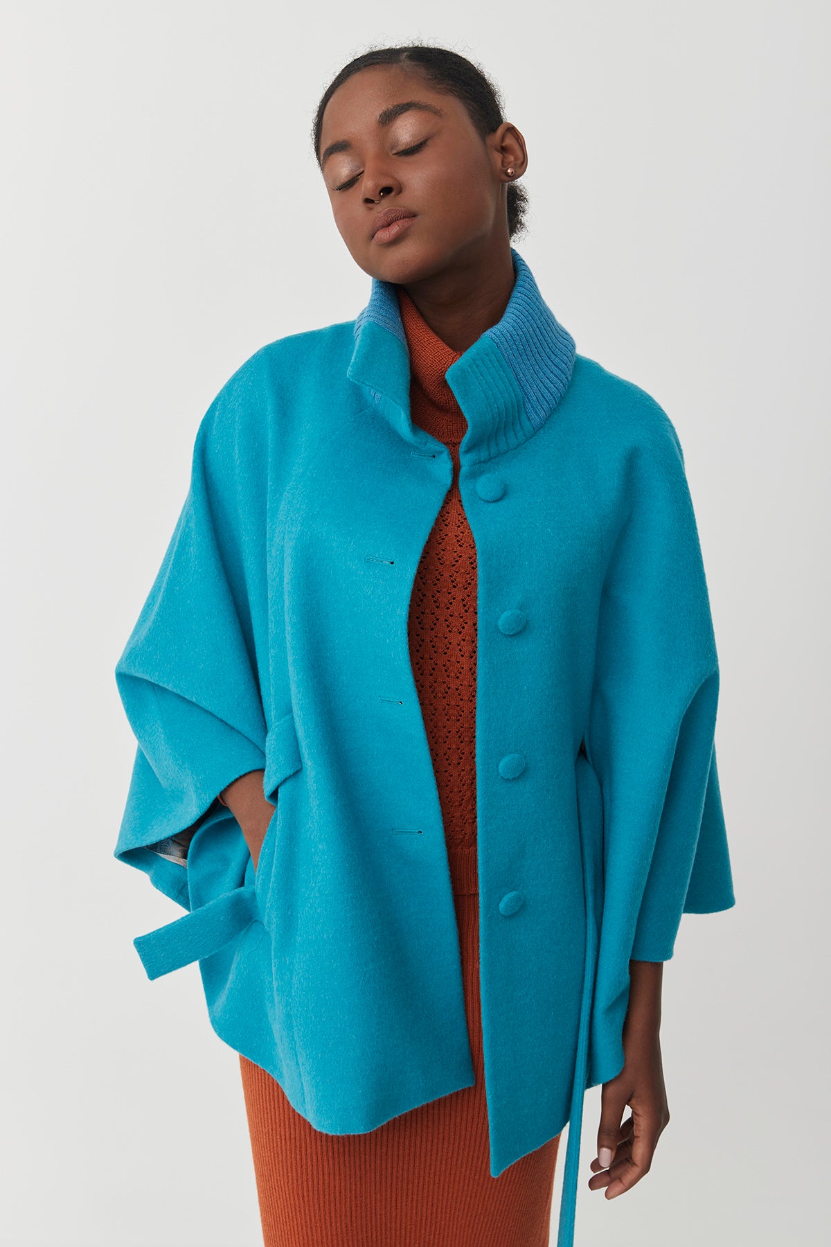 Baby Alpaca Cape | Amaya