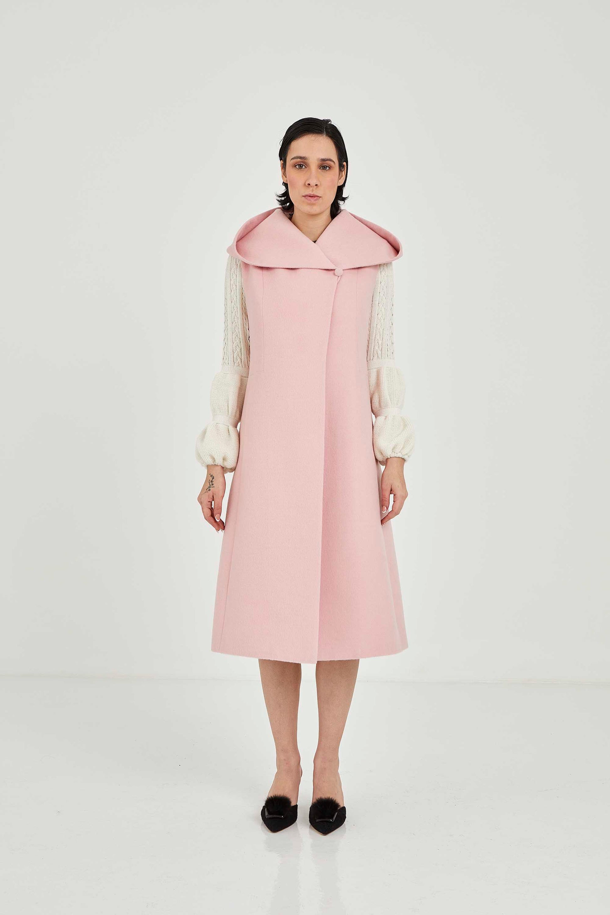 Baby Alpaca Sleeveless Coat | Nara