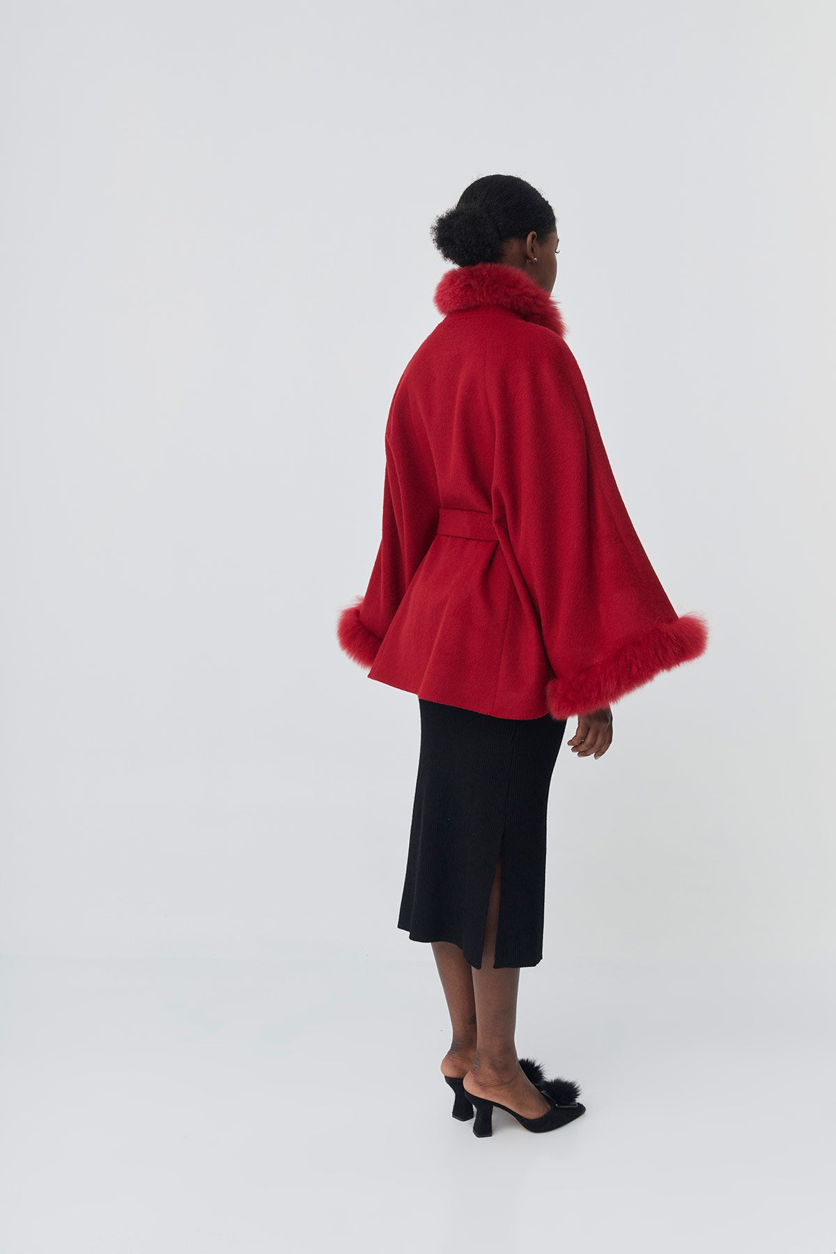 Baby alpaca Cape | Soleil