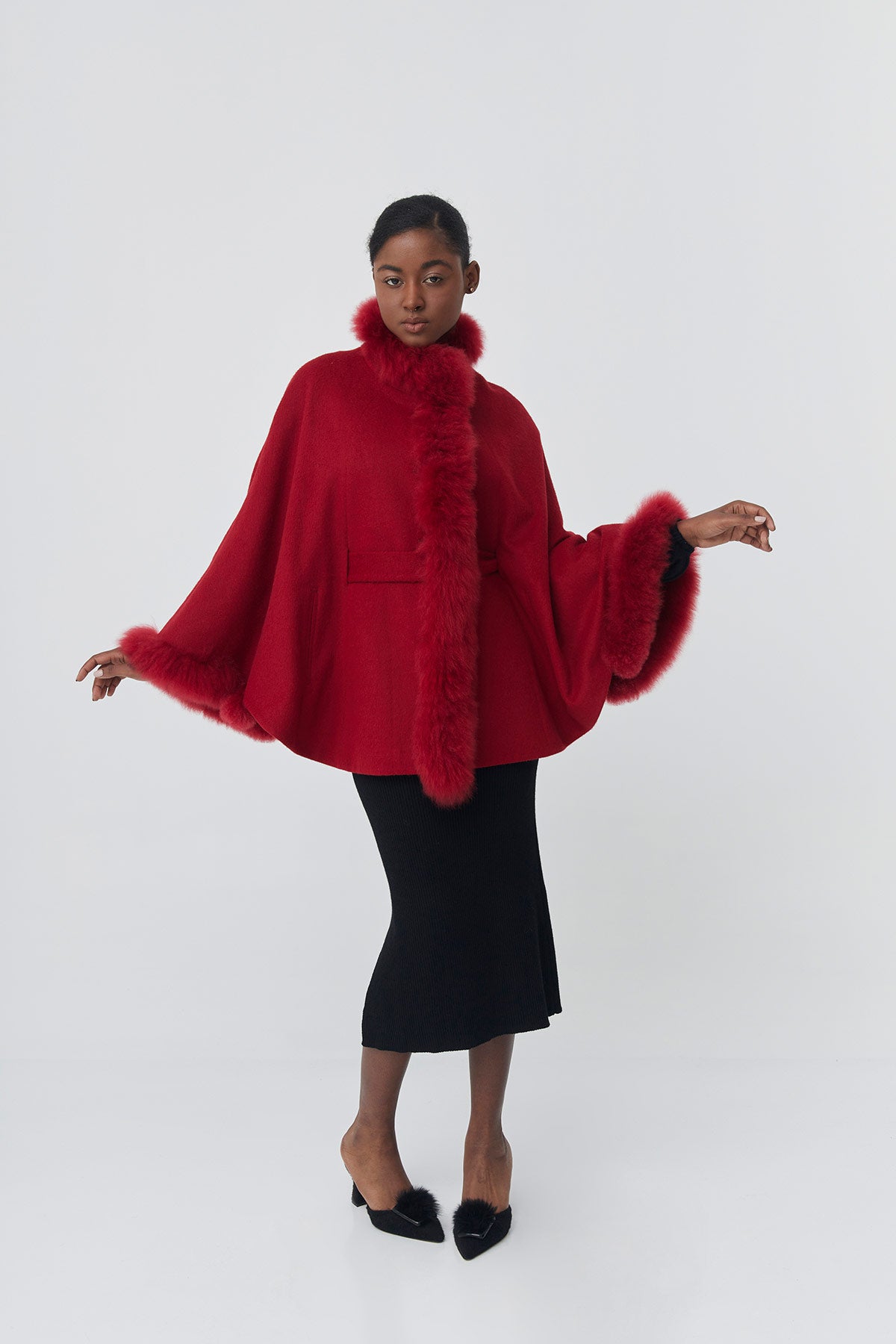 Baby alpaca Cape | Soleil