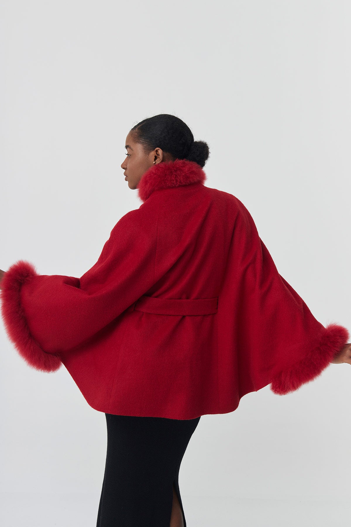 Baby alpaca Cape | Soleil