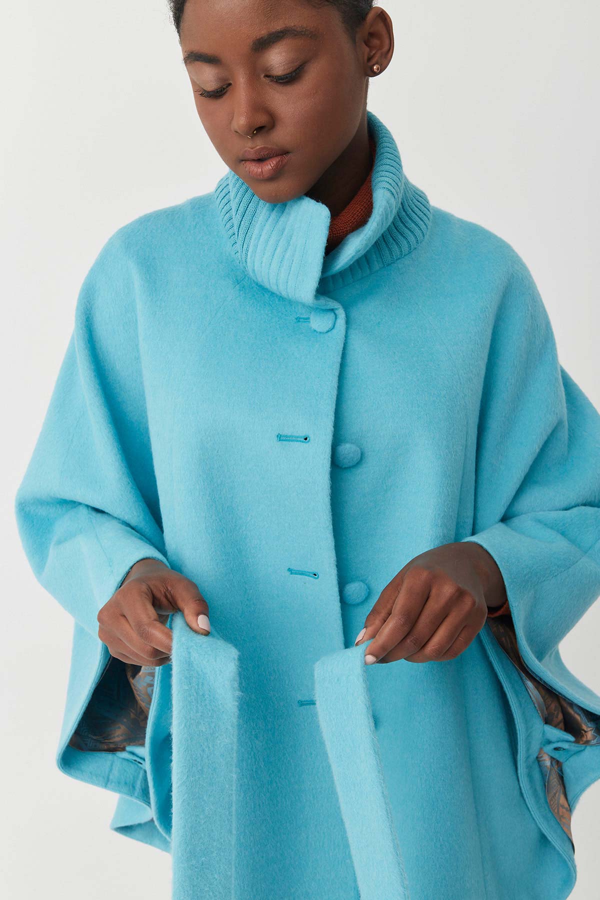 Baby Alpaca Cape | Amaya