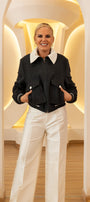 Bomber Jacket Charcoal Baby Alpaca