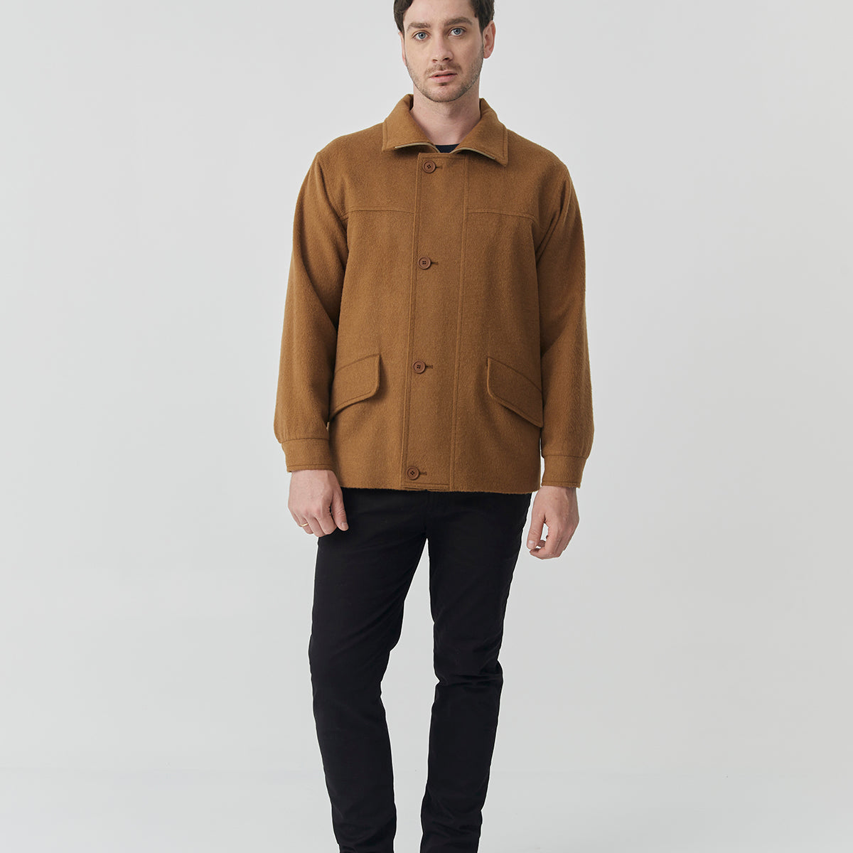 Camel Baby Alpaca Jacket | Theo Jacket