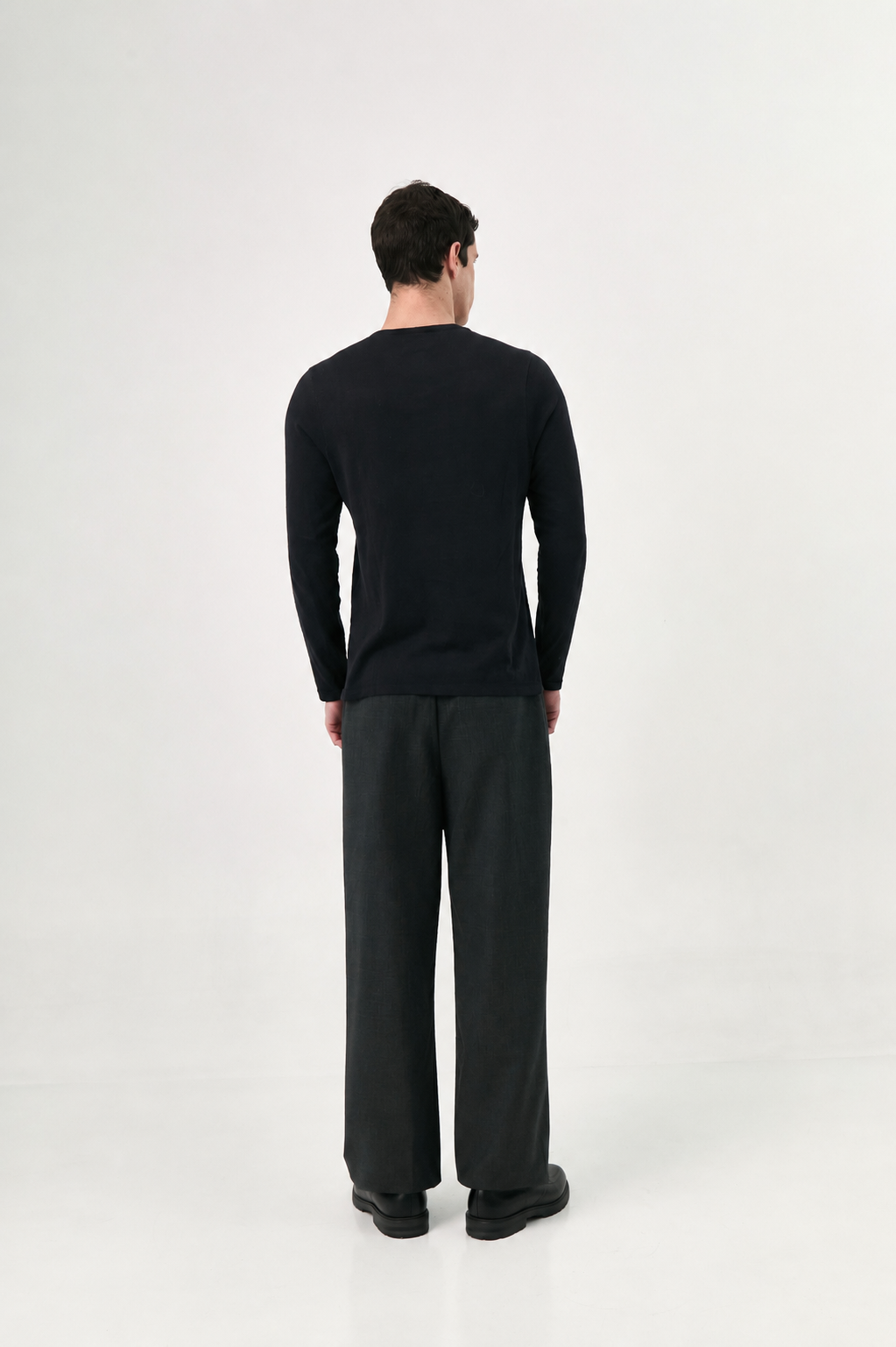 Black T-shirt Knitted | 100% Pima Cotton
