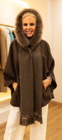 Fur Scarf Brown 