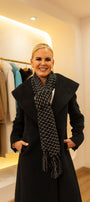 Baby Alpaca Scarf Black Grecia