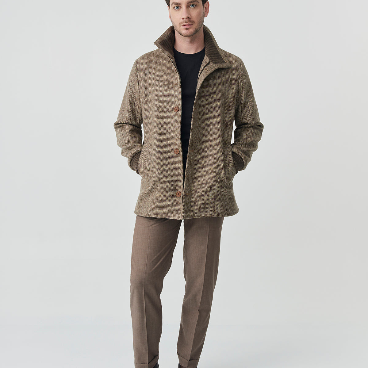 Herringbone Tweed Jacket | Elliot Jacket