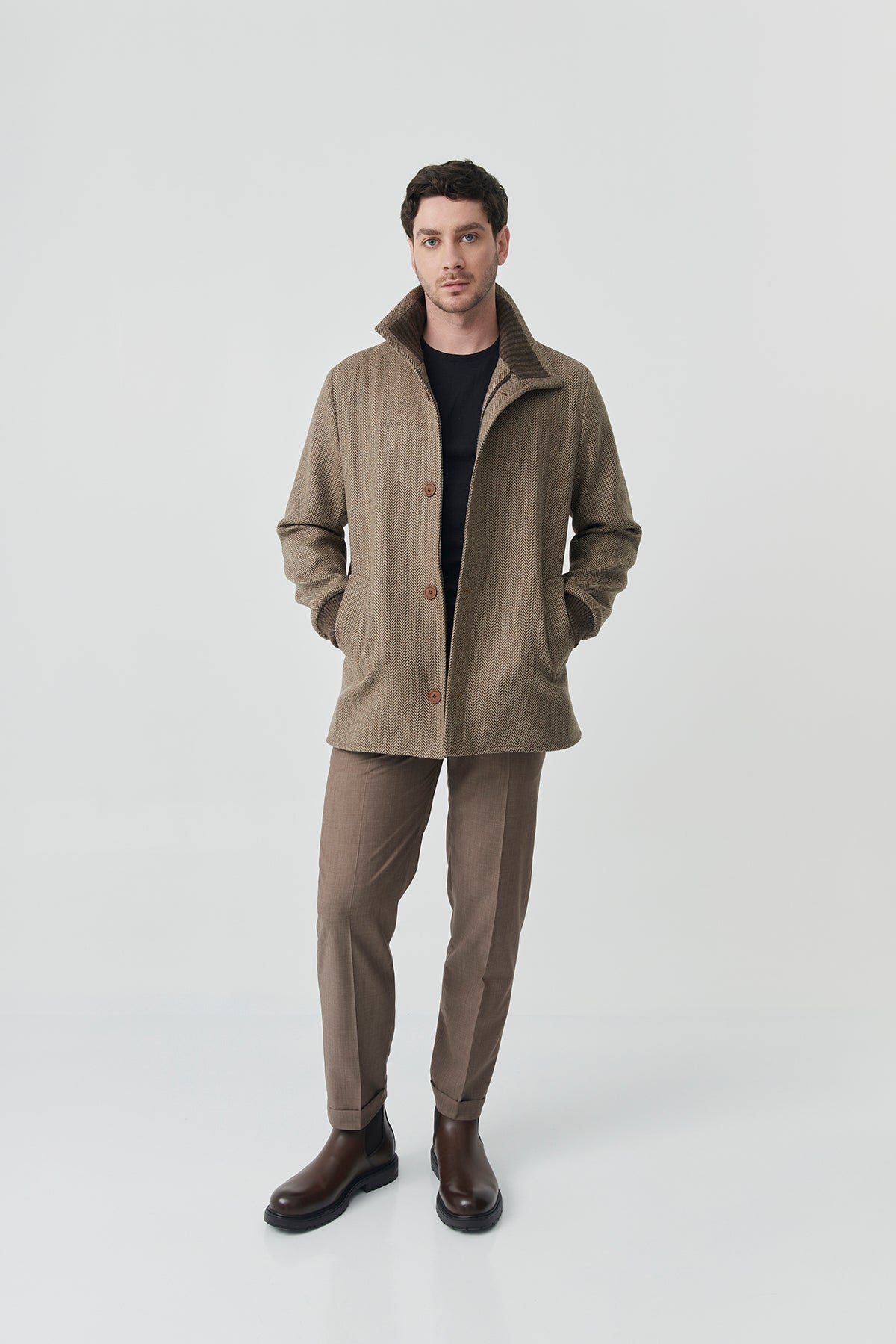 Herringbone Tweed Jacket | Elliot Jacket