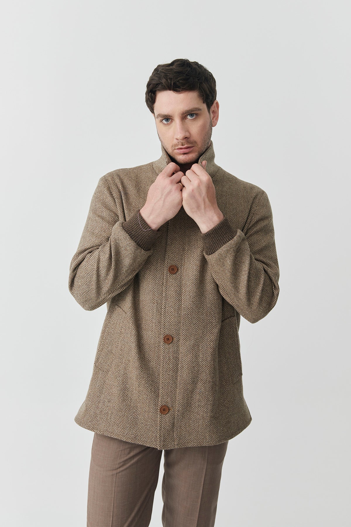 Herringbone Tweed Jacket | Elliot Jacket