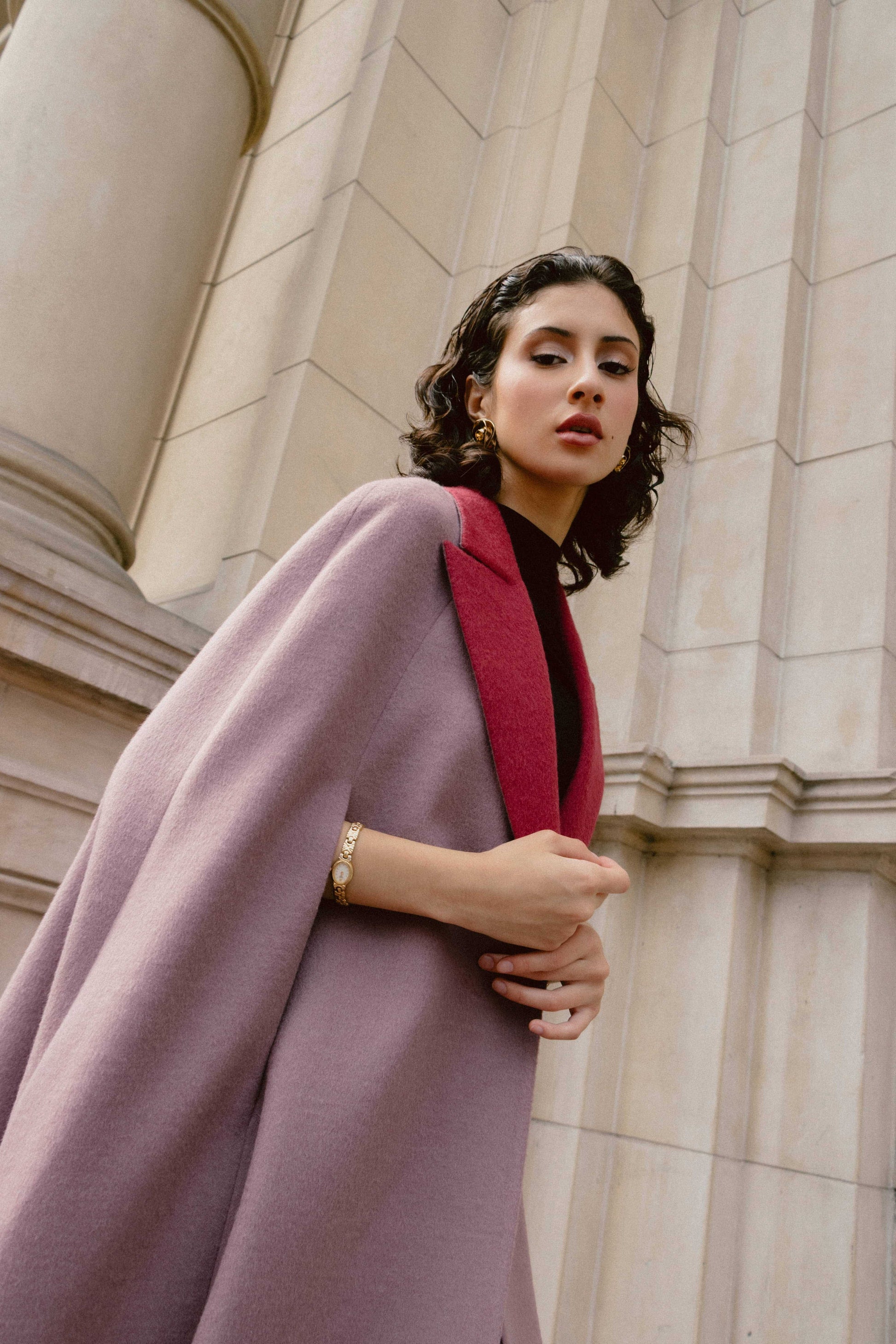 Maxi Baby Alpaca Cape Coat | Tatianna