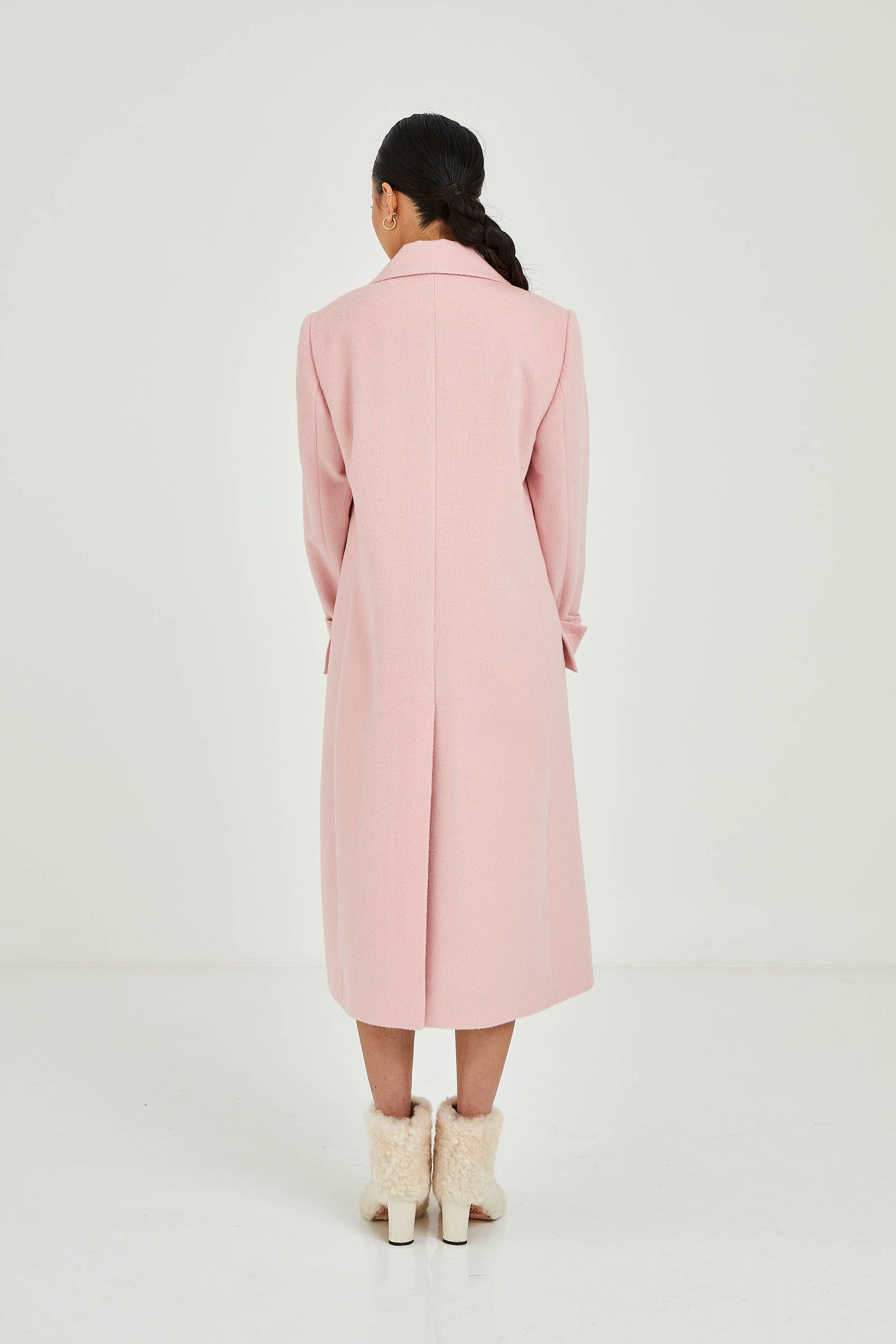 Four-button Baby Alpaca Coat | Rossette