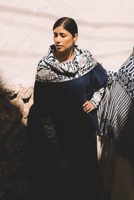 Luxury baby alpaca poncho for women made in Peru