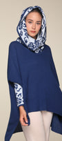 Premium baby alpaca poncho Peru handcrafted for women