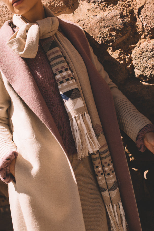 BEIGE MELINA SCARF