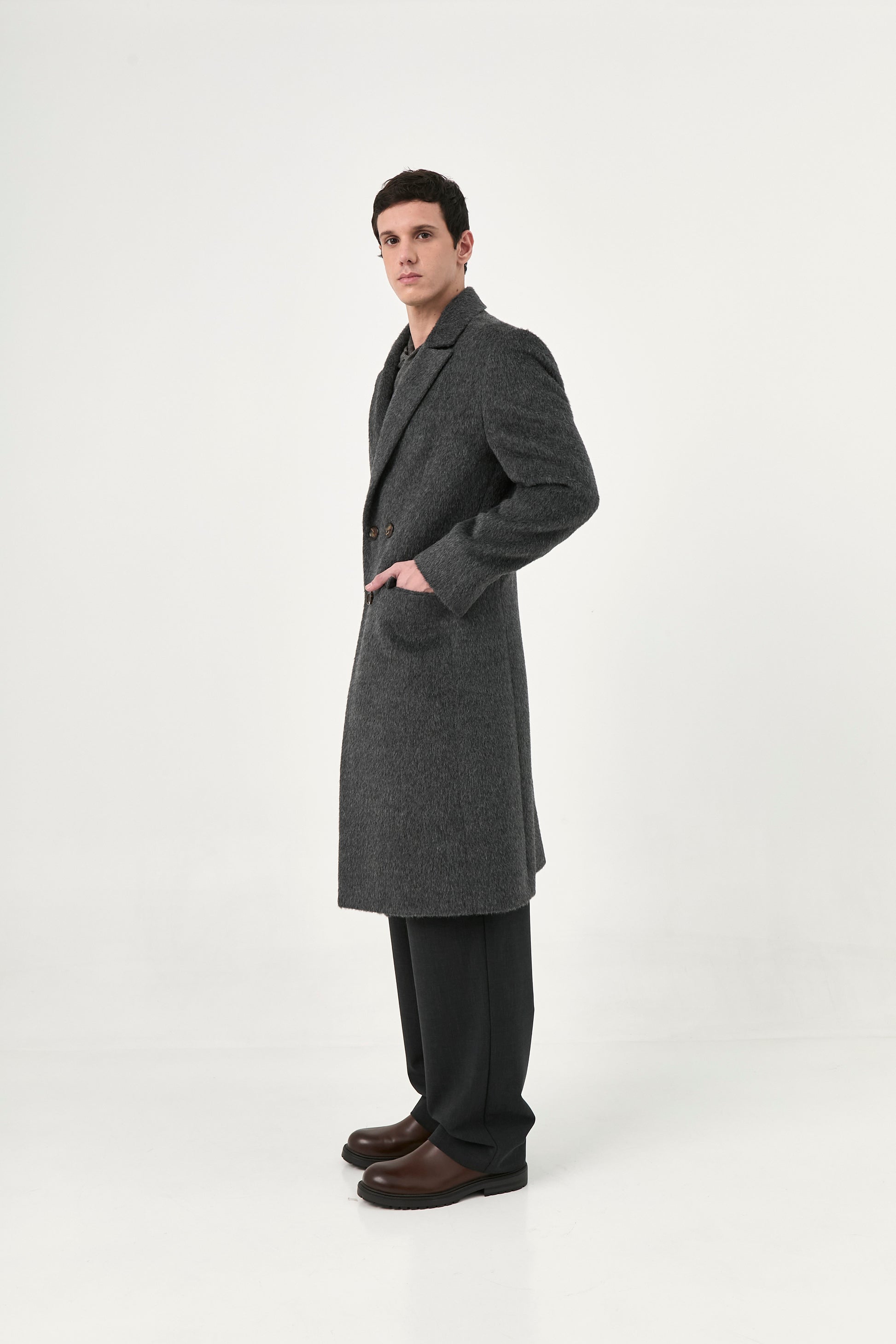 Suri Alpaca Coat | Carlos