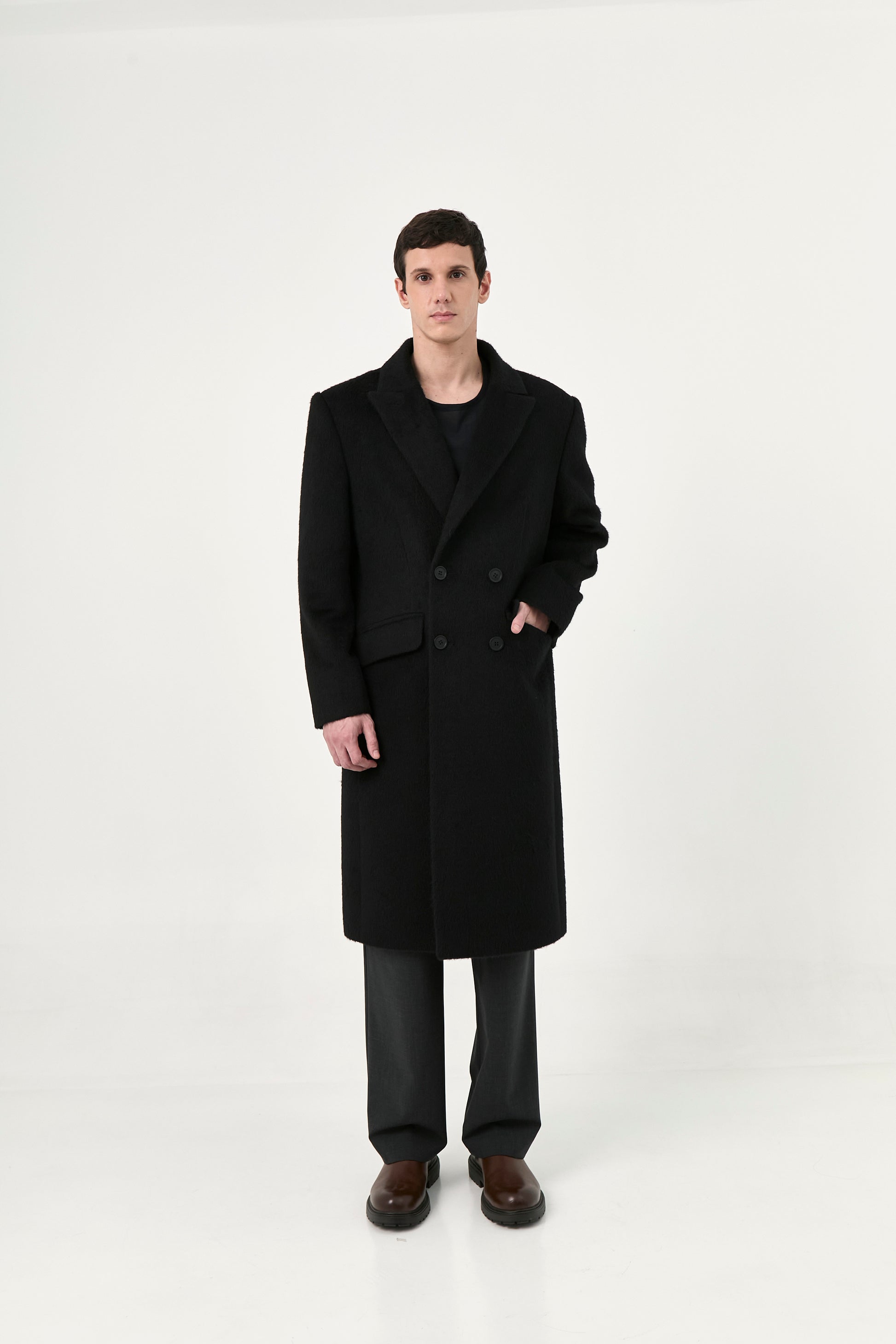 Suri Alpaca Coat | Carlos