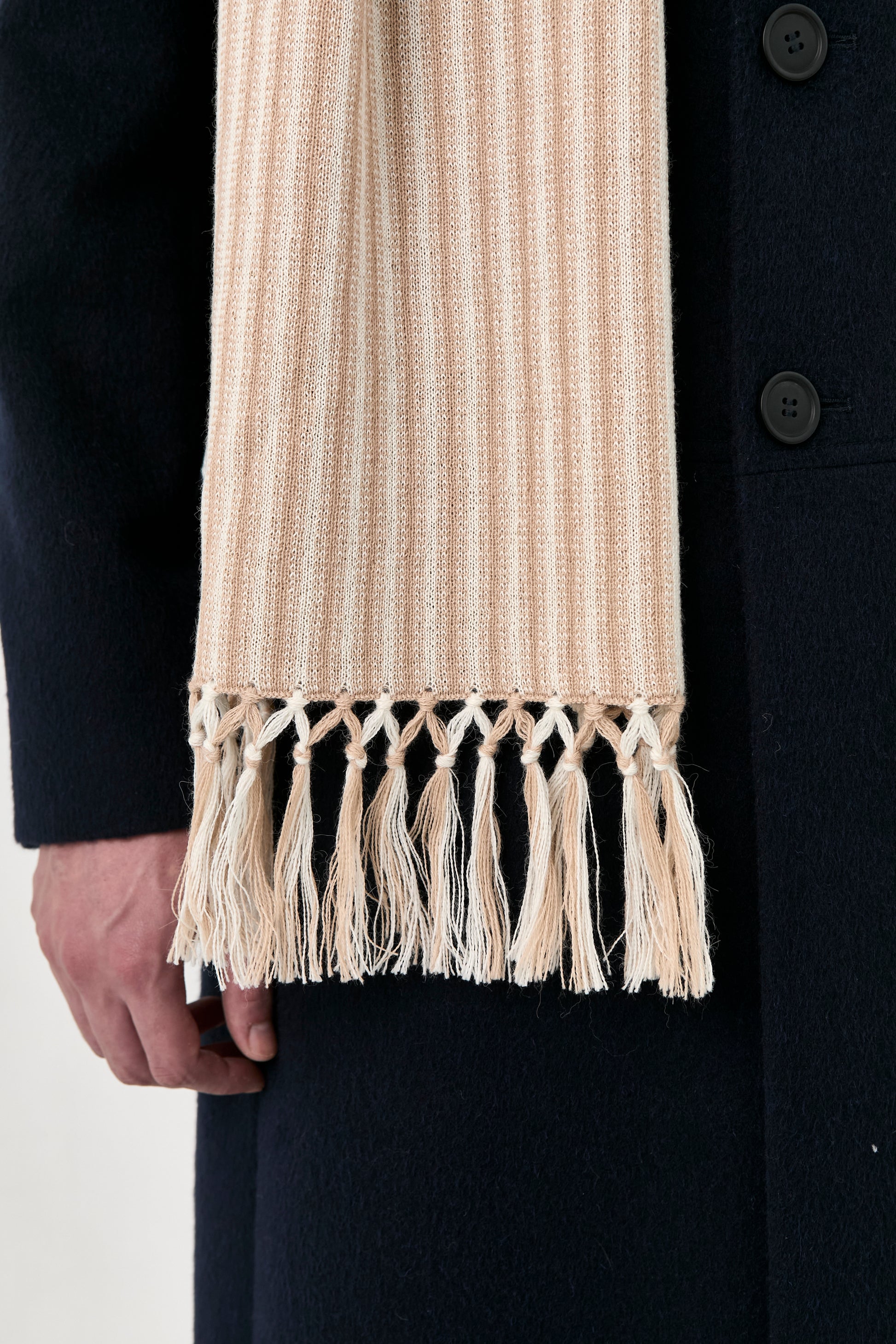 Striped Baby Alpaca Scarf