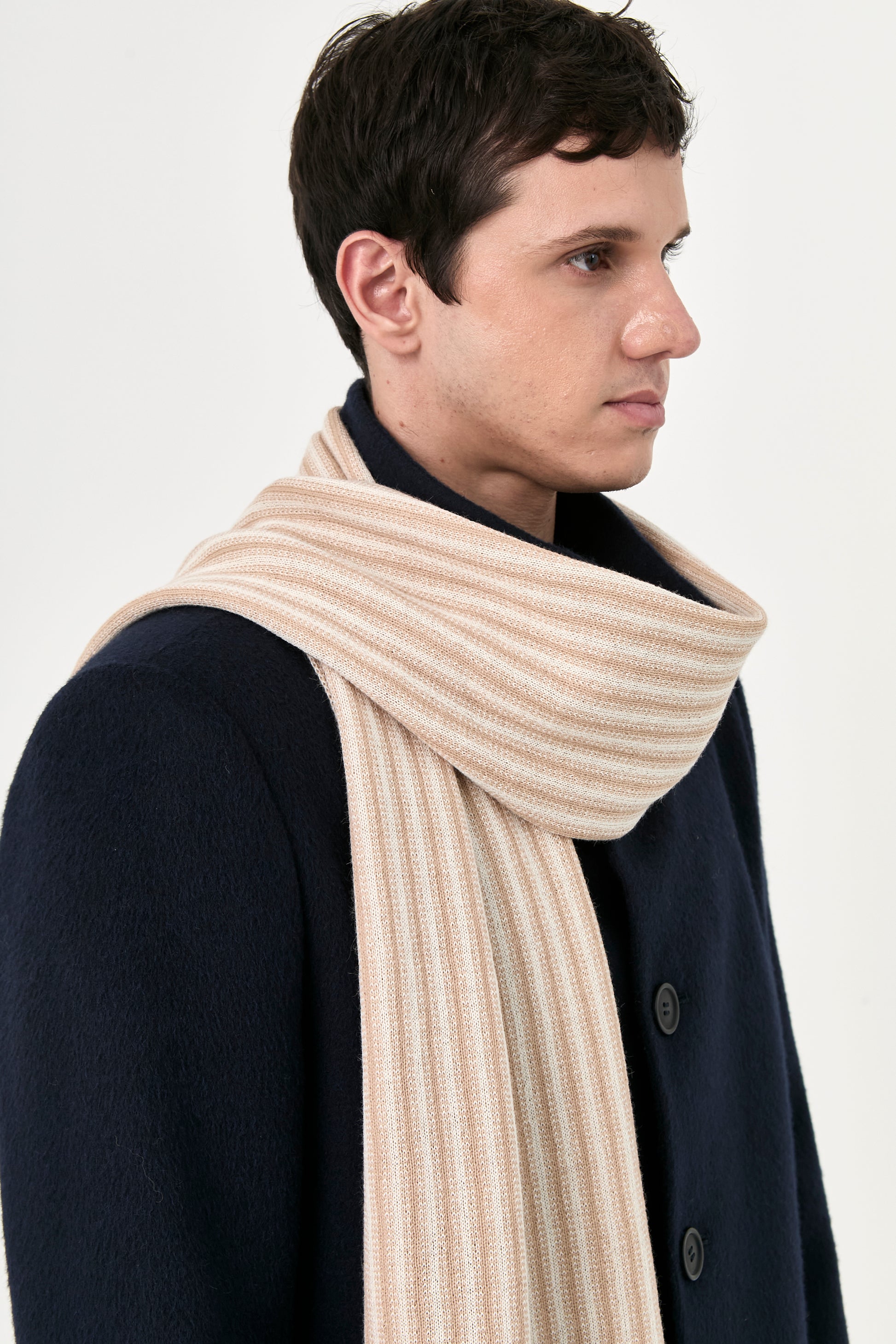 Striped Baby Alpaca Scarf