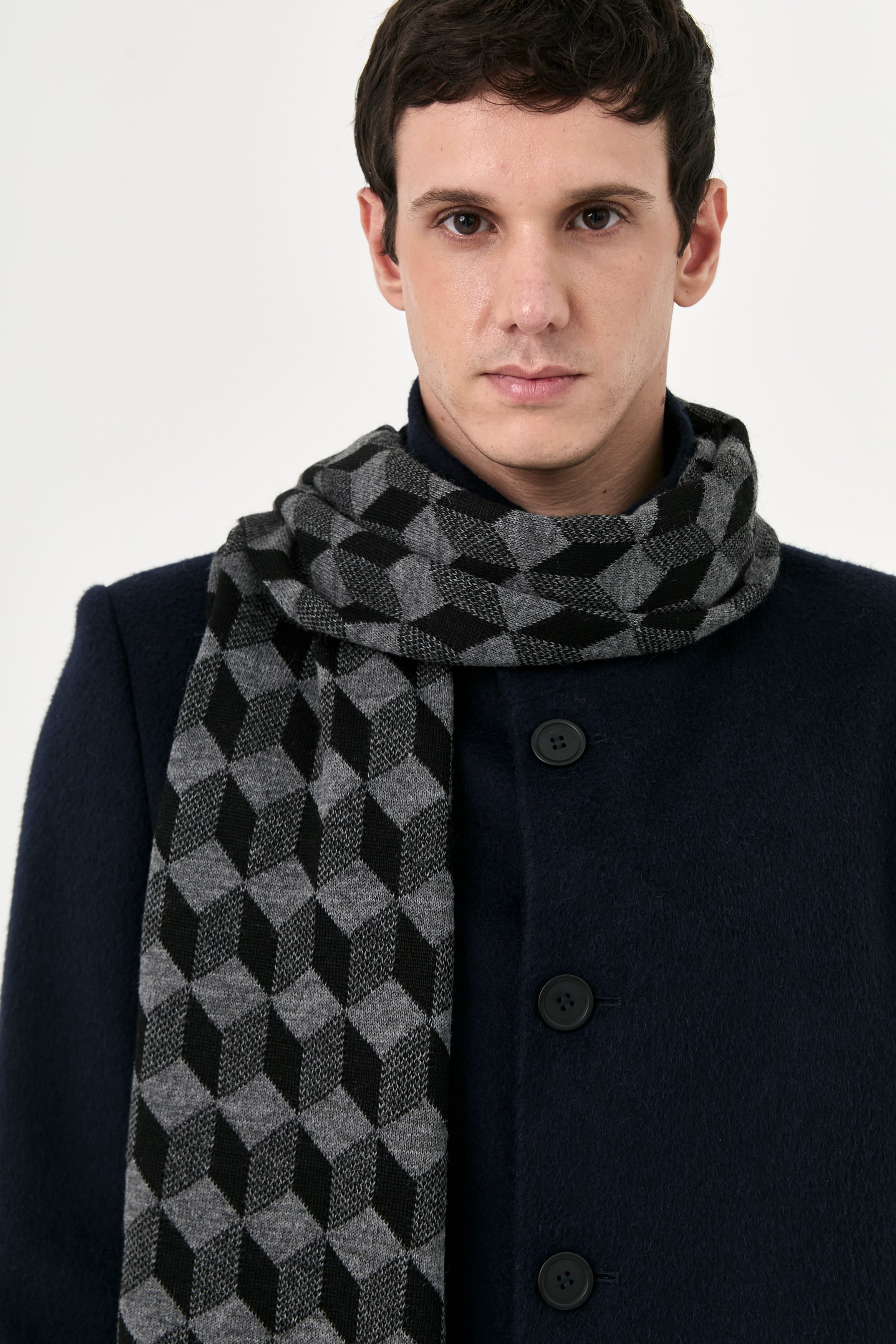 Cuboid Baby Alpaca Scarf