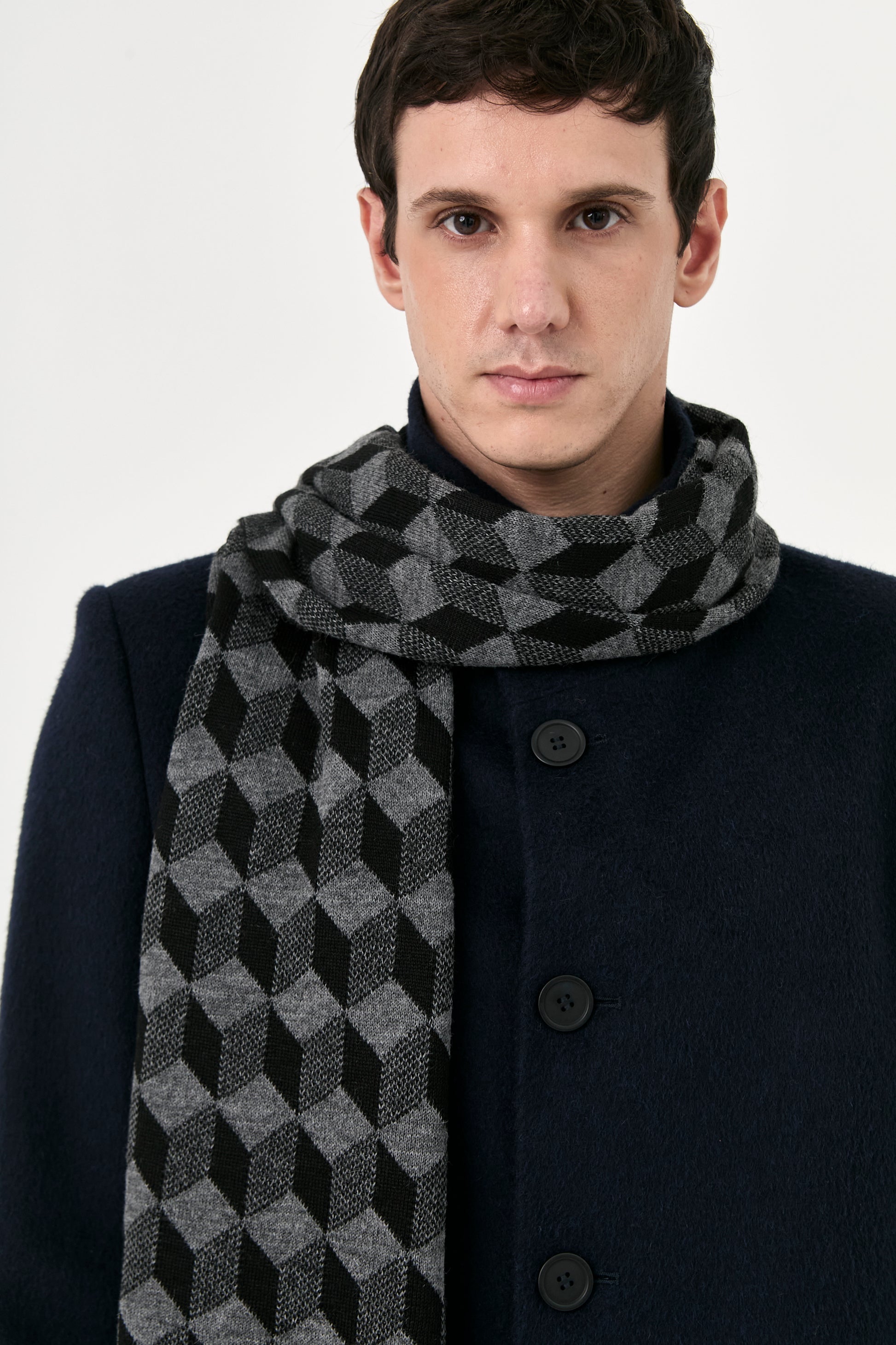 Cuboid Baby Alpaca Scarf