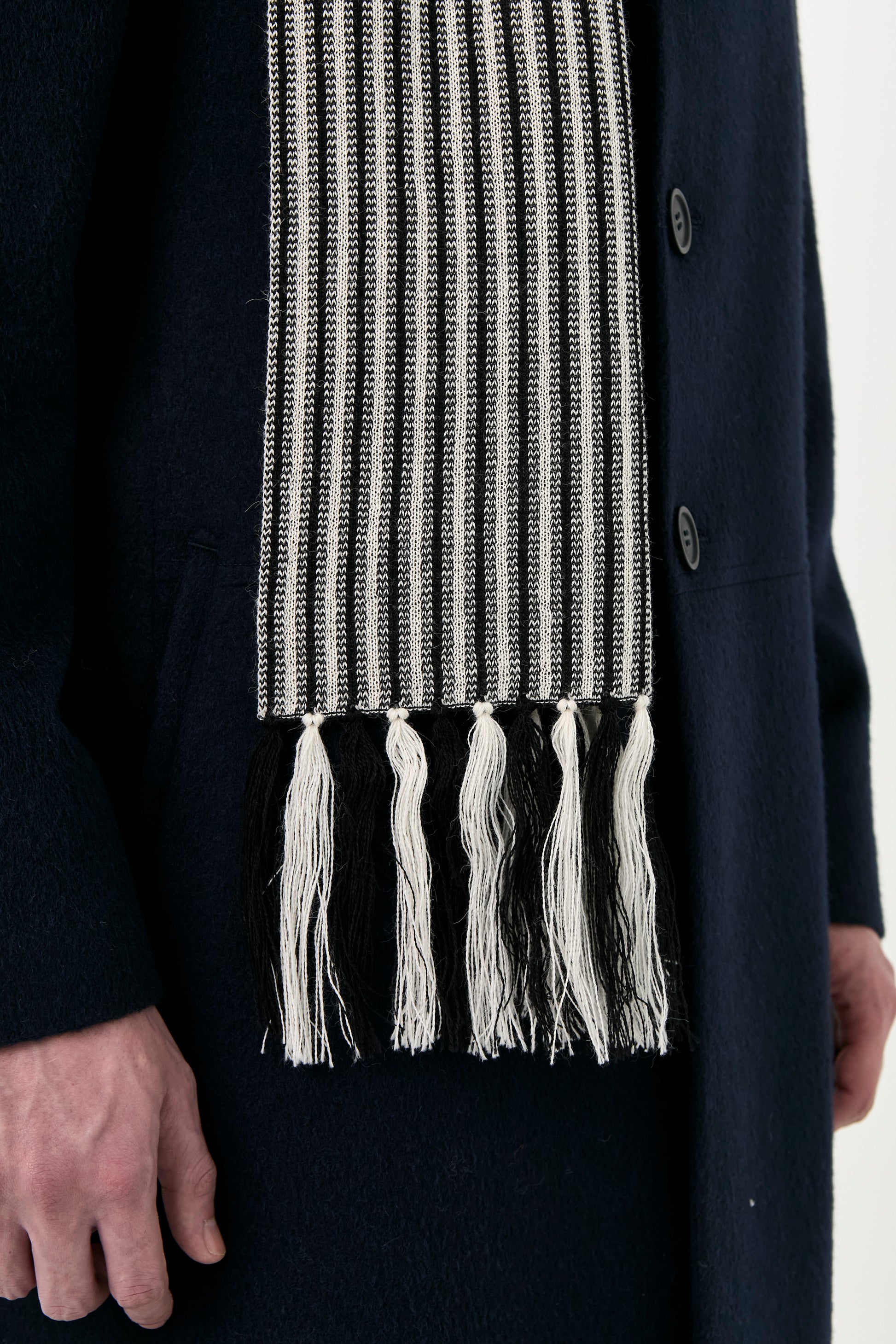 Striped Baby Alpaca Scarf