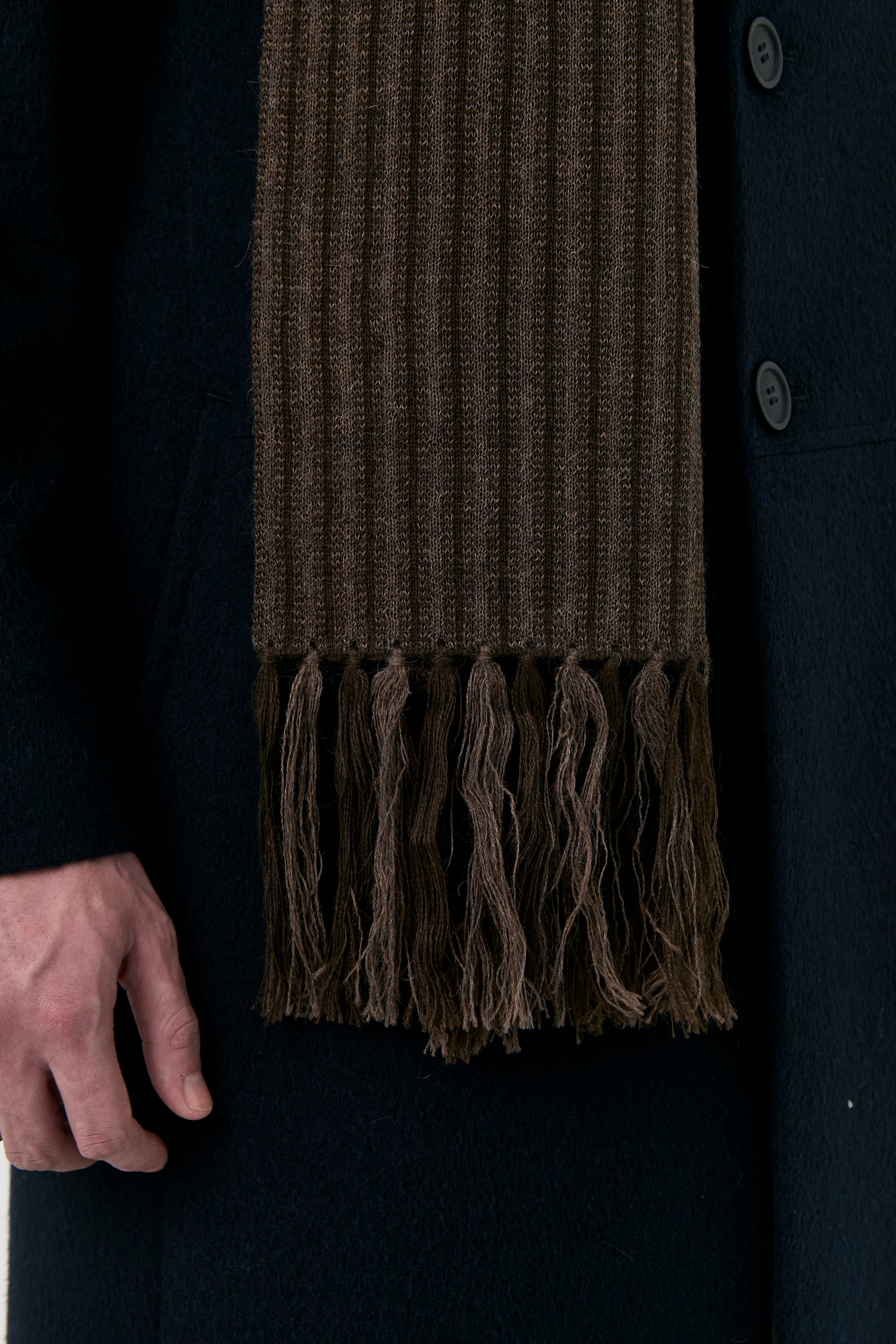 Striped Baby Alpaca Scarf