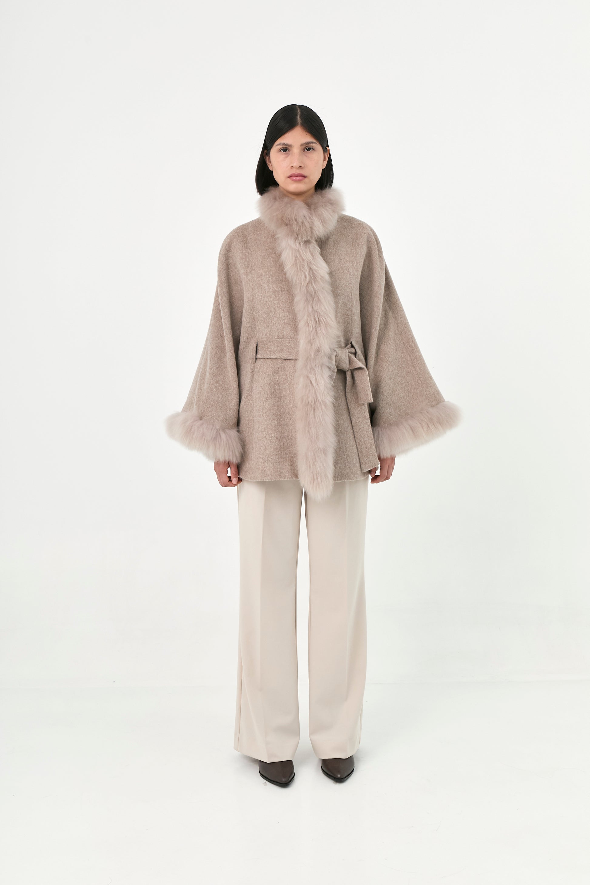 Baby Alpaca Cape Soleil | Classic Tones