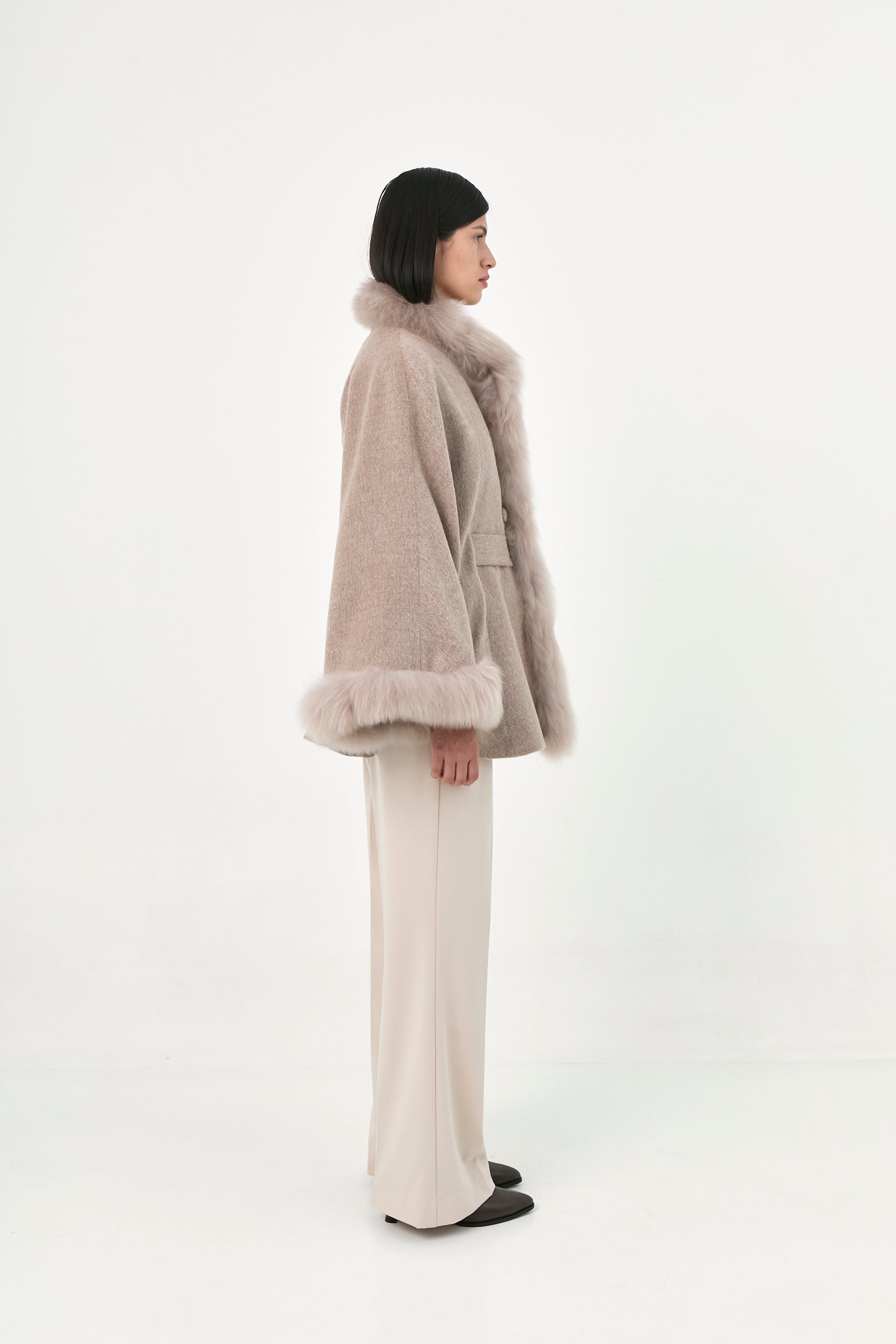 Baby Alpaca Cape Soleil | Classic Tones