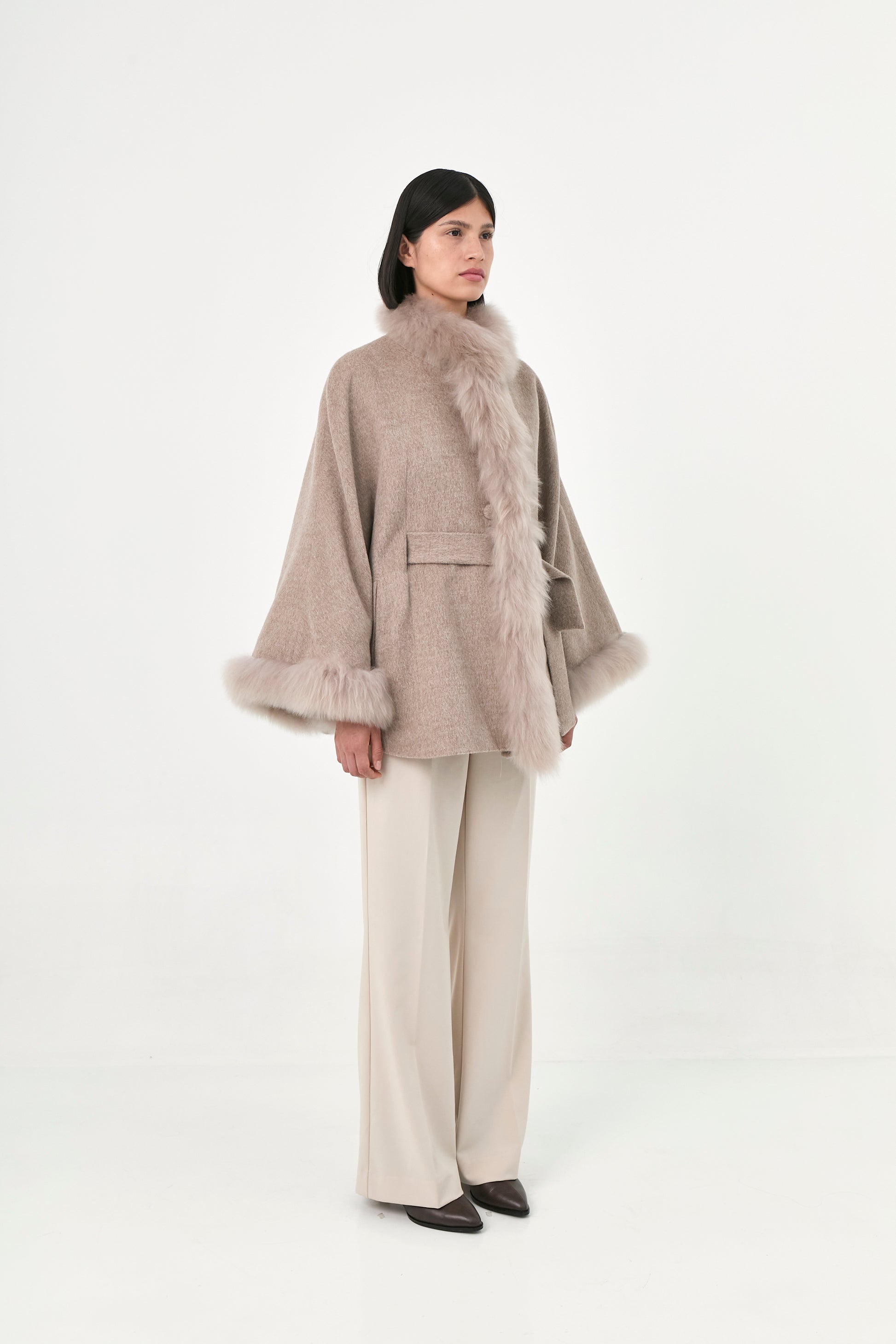 Baby Alpaca Cape Soleil | Classic Tones