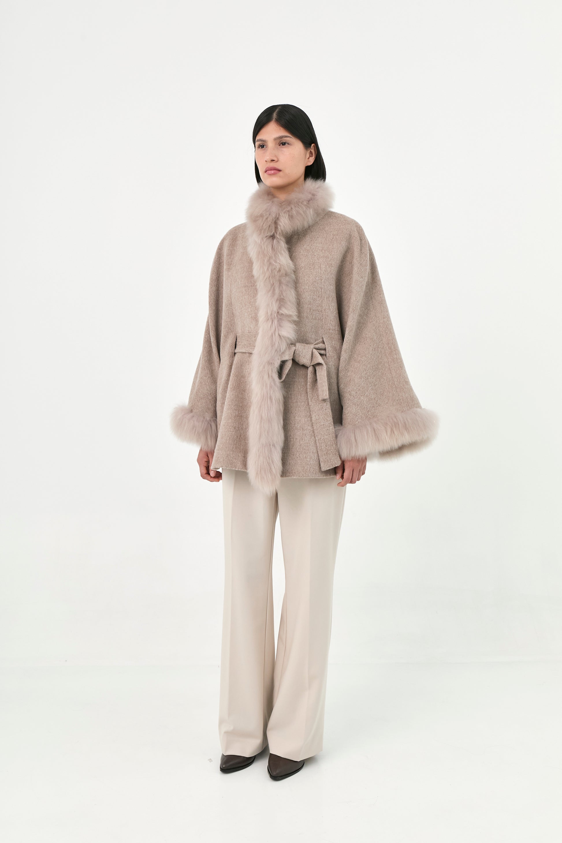 Baby Alpaca Cape Soleil | Classic Tones