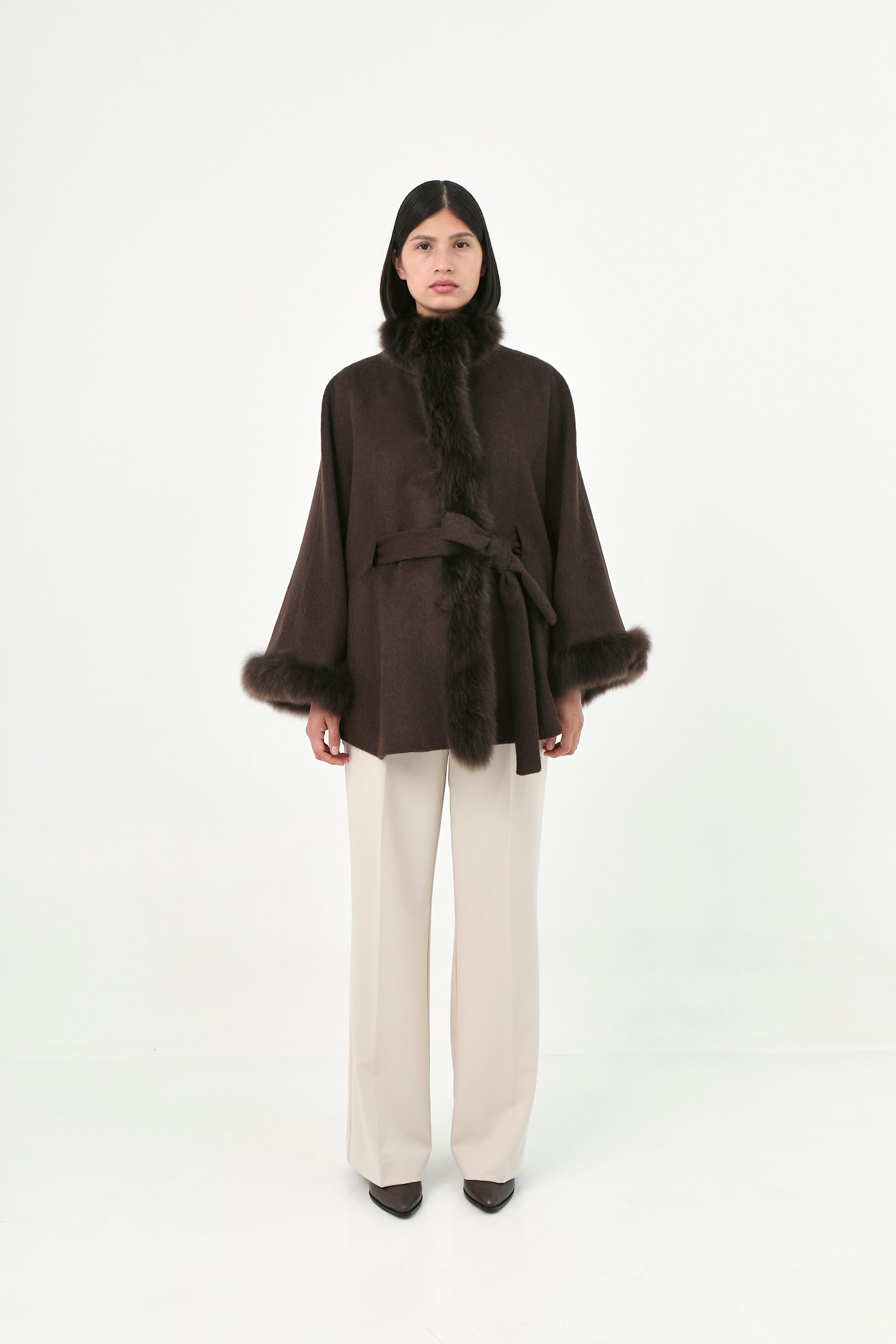Baby Alpaca Cape Soleil | Seasonal Tones