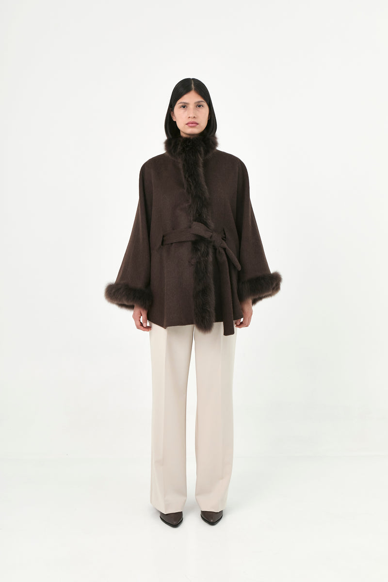 Baby Alpaca Cape Soleil | Seasonal Tones