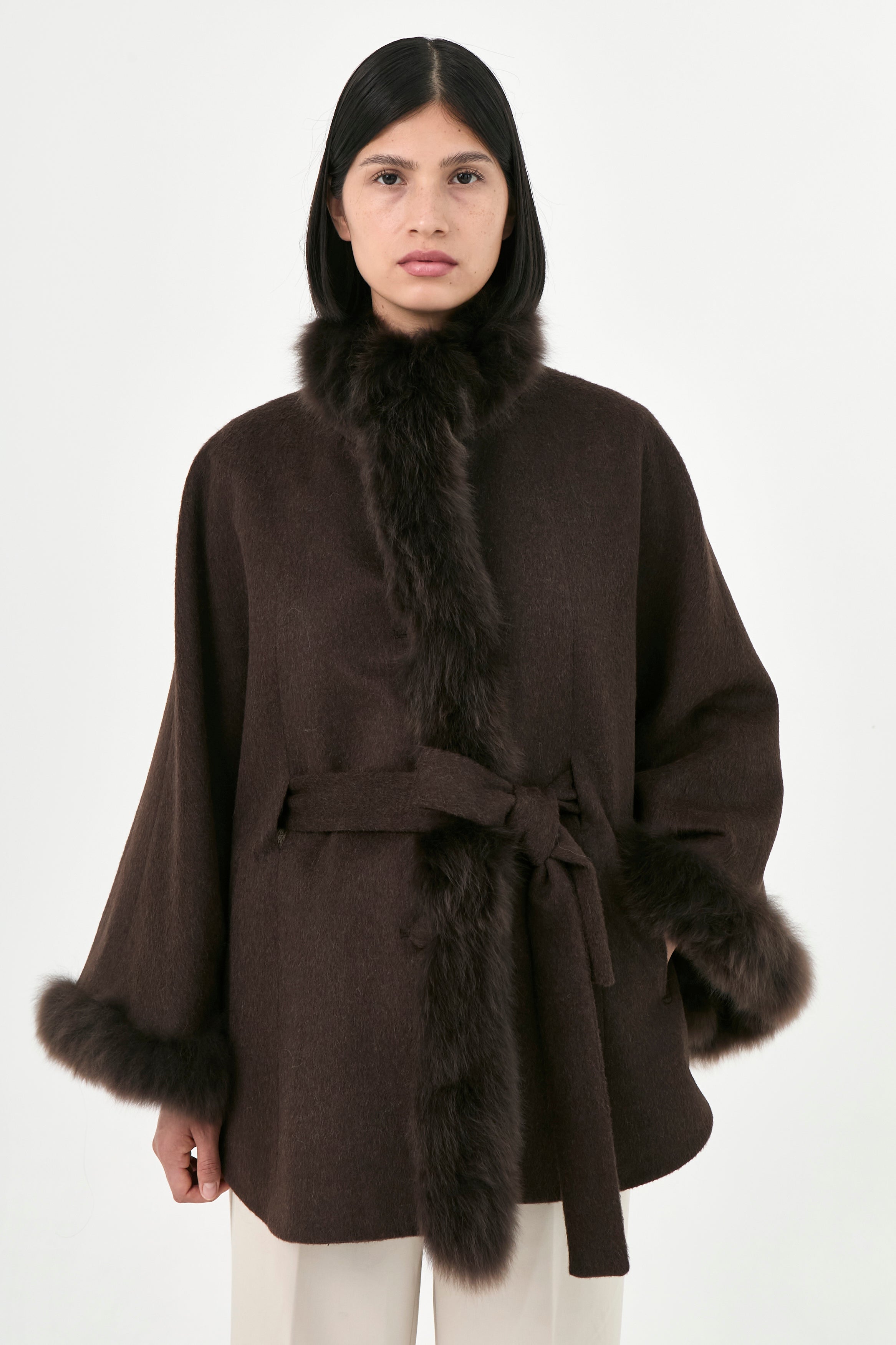 Baby Alpaca Cape Soleil | Seasonal Tones