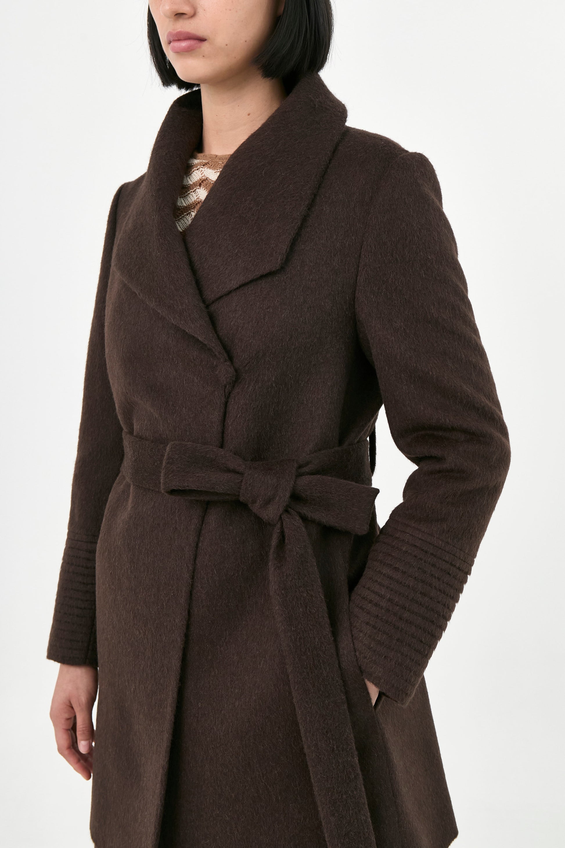 Baby Alpaca Mid-Length Coat | Adela