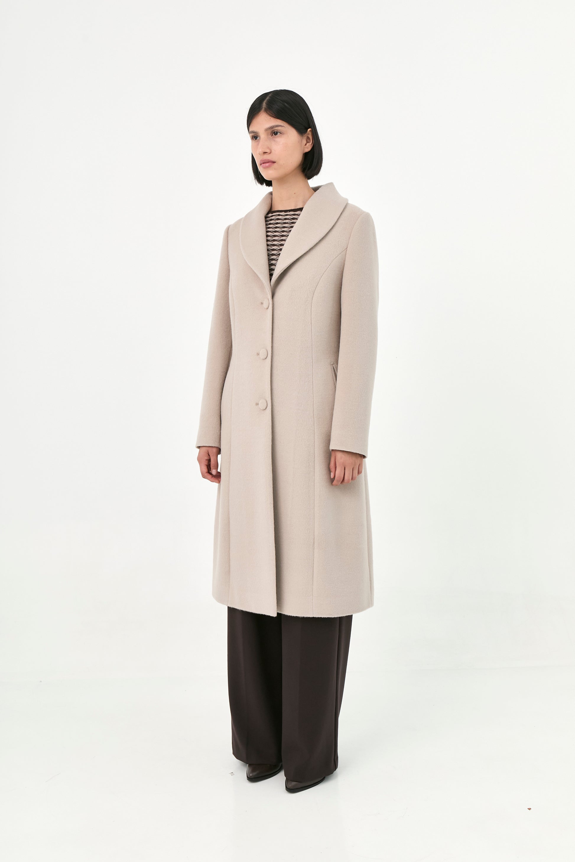 Baby Alpaca Coat | Rosa