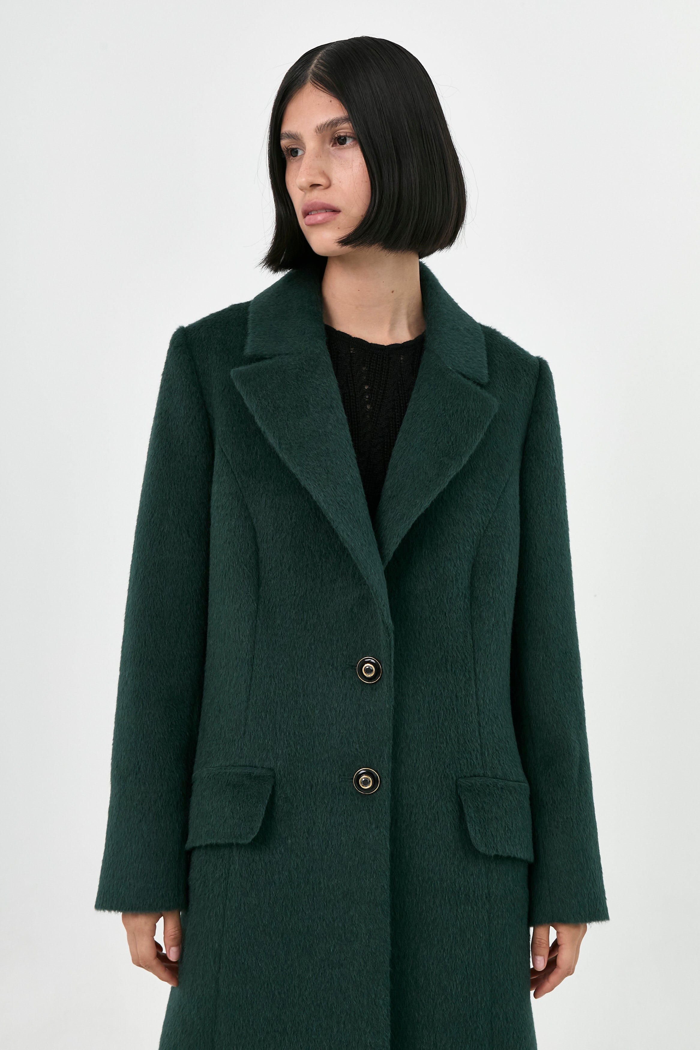 Suri Alpaca Maxi Coat | Kaori