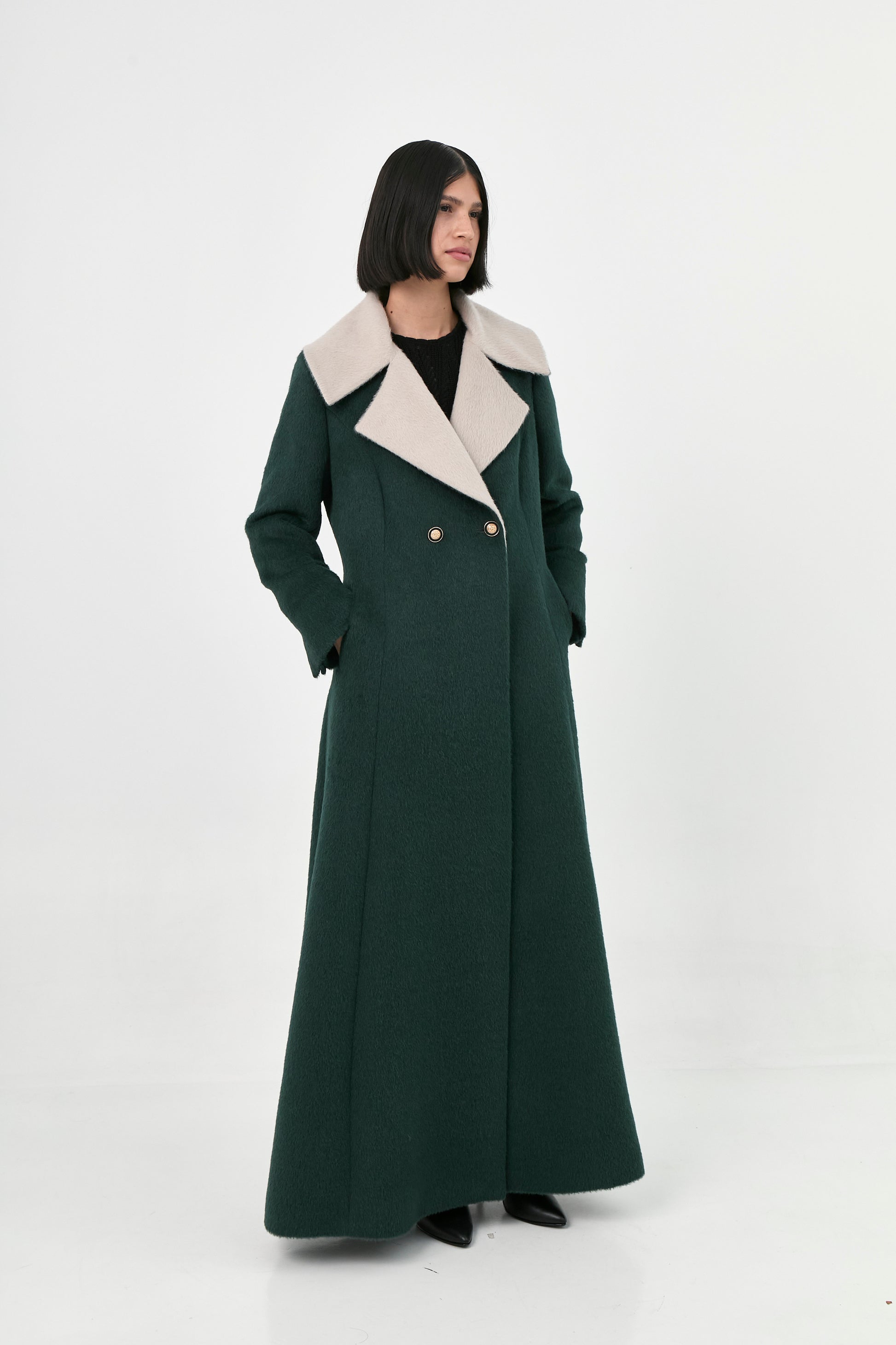Suri Alpaca Maxi Coat | Diana