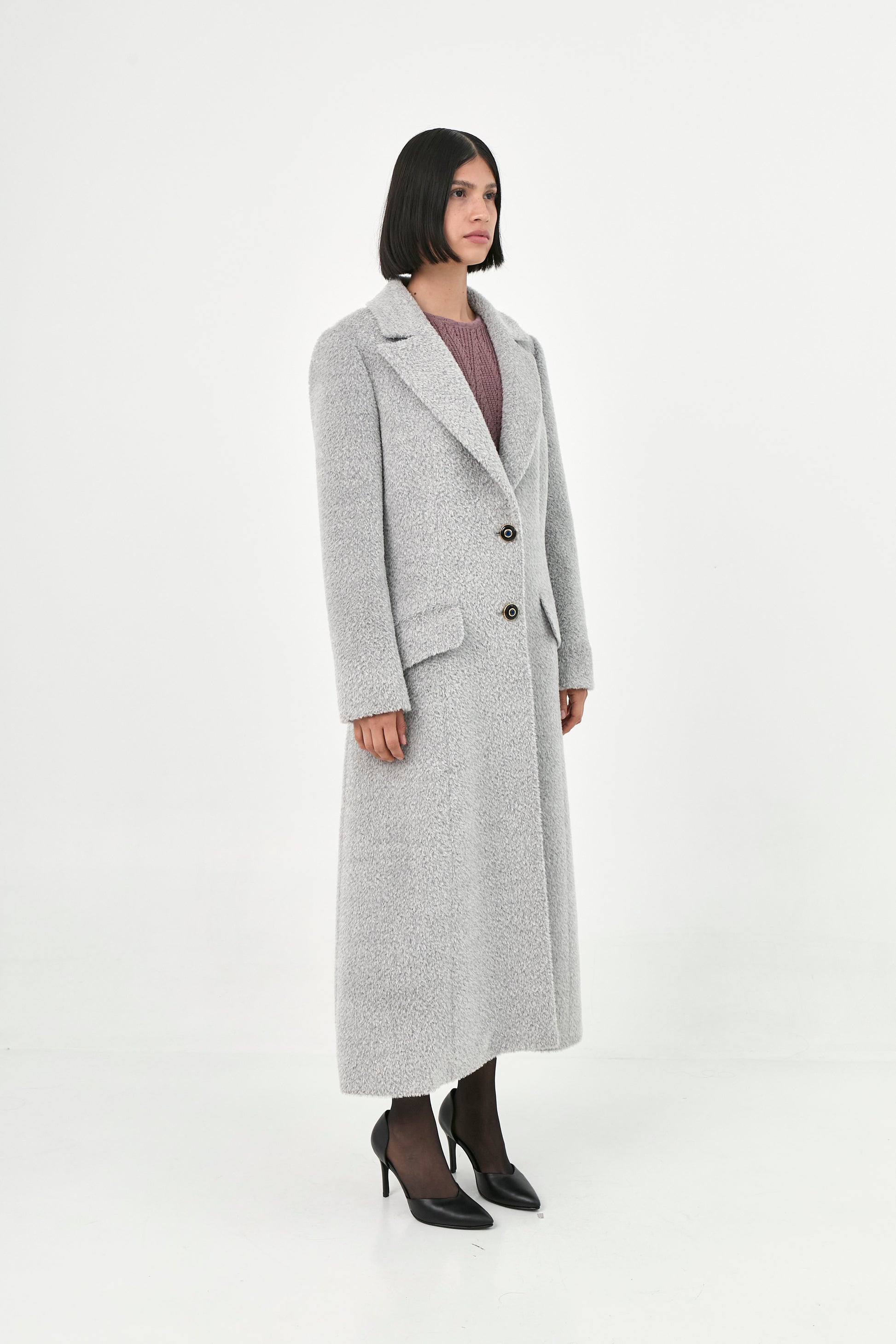 Suri Alpaca Maxi Coat | Yukimi