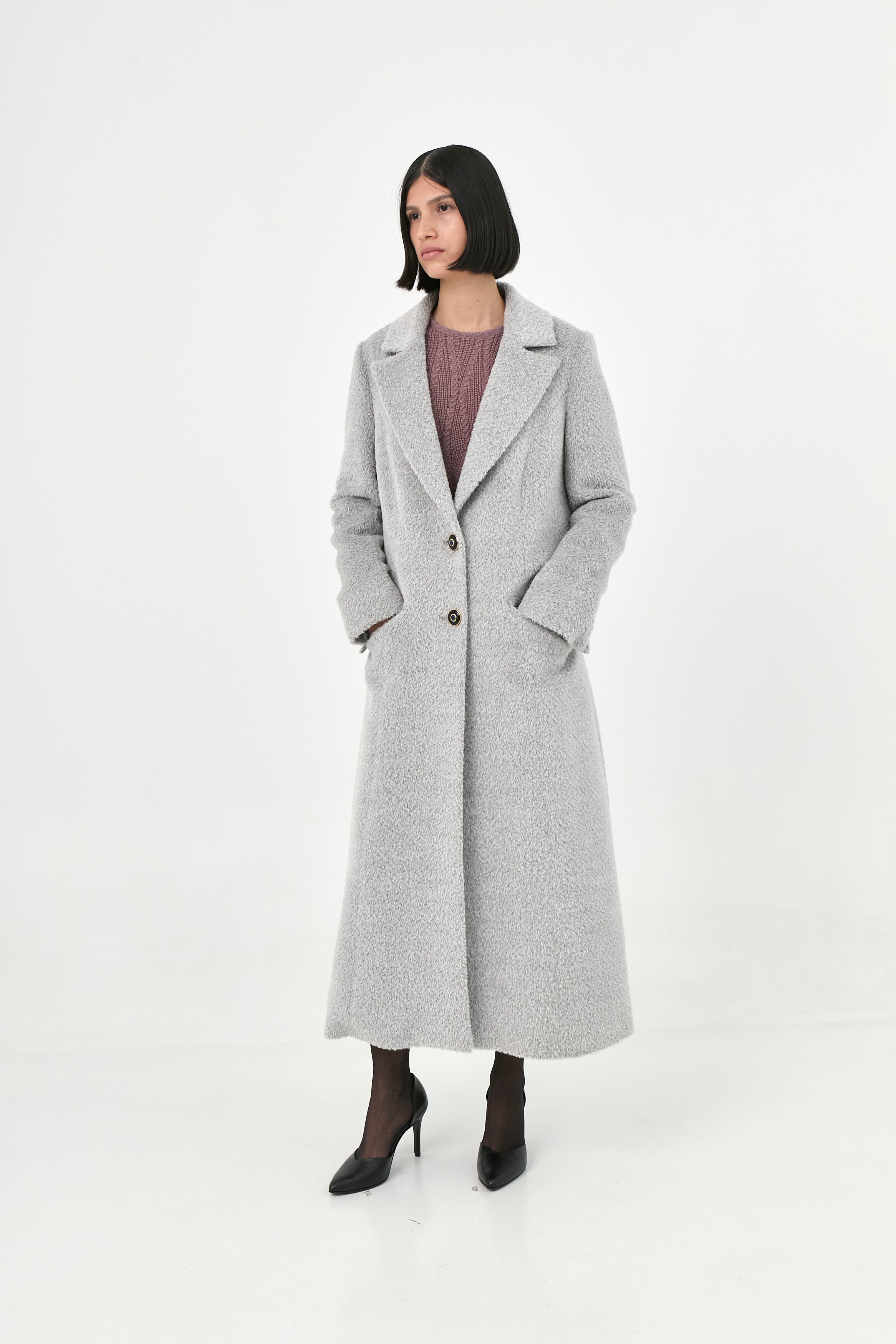 Suri Alpaca Maxi Coat | Yukimi