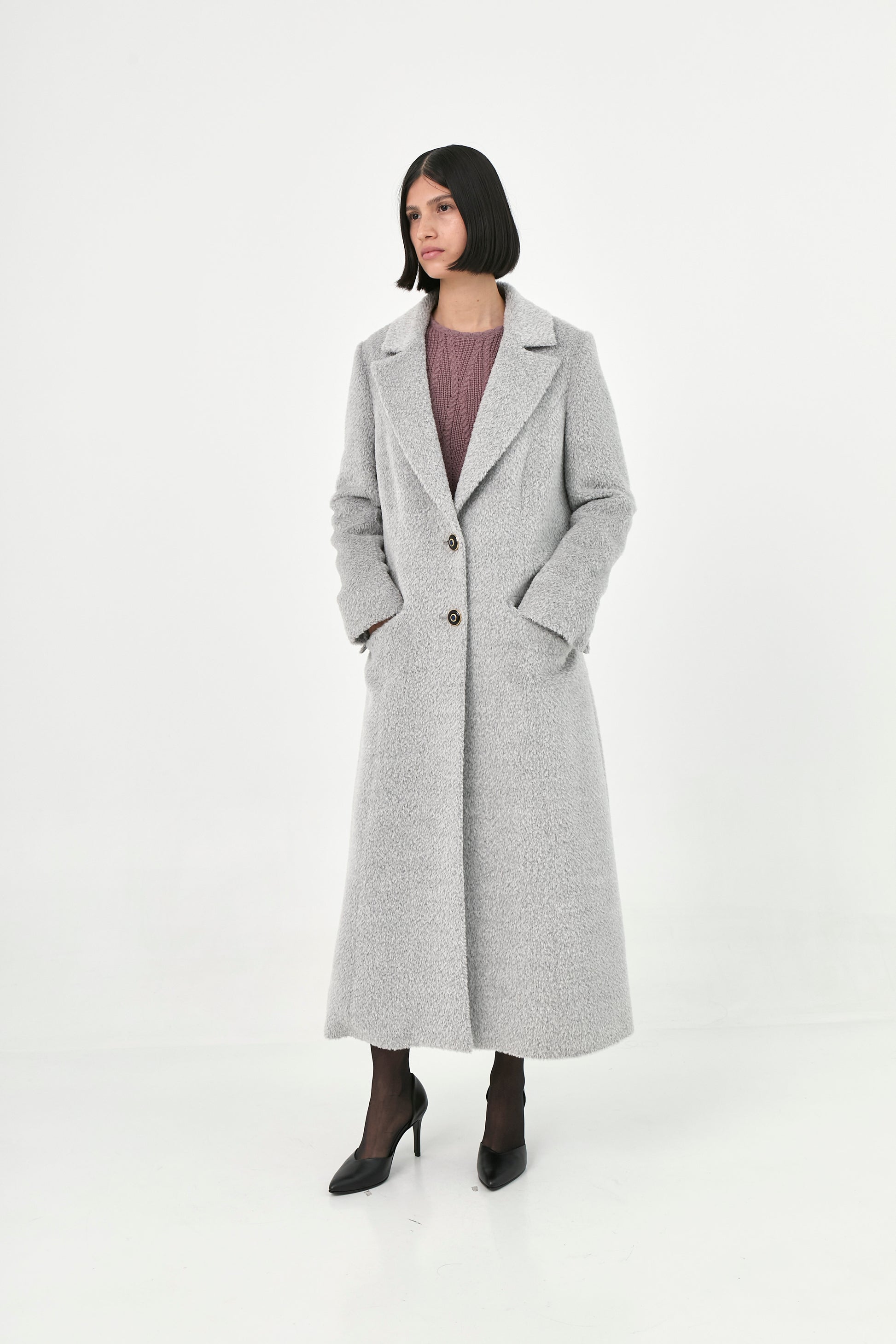 Suri Alpaca Maxi Coat | Yukimi
