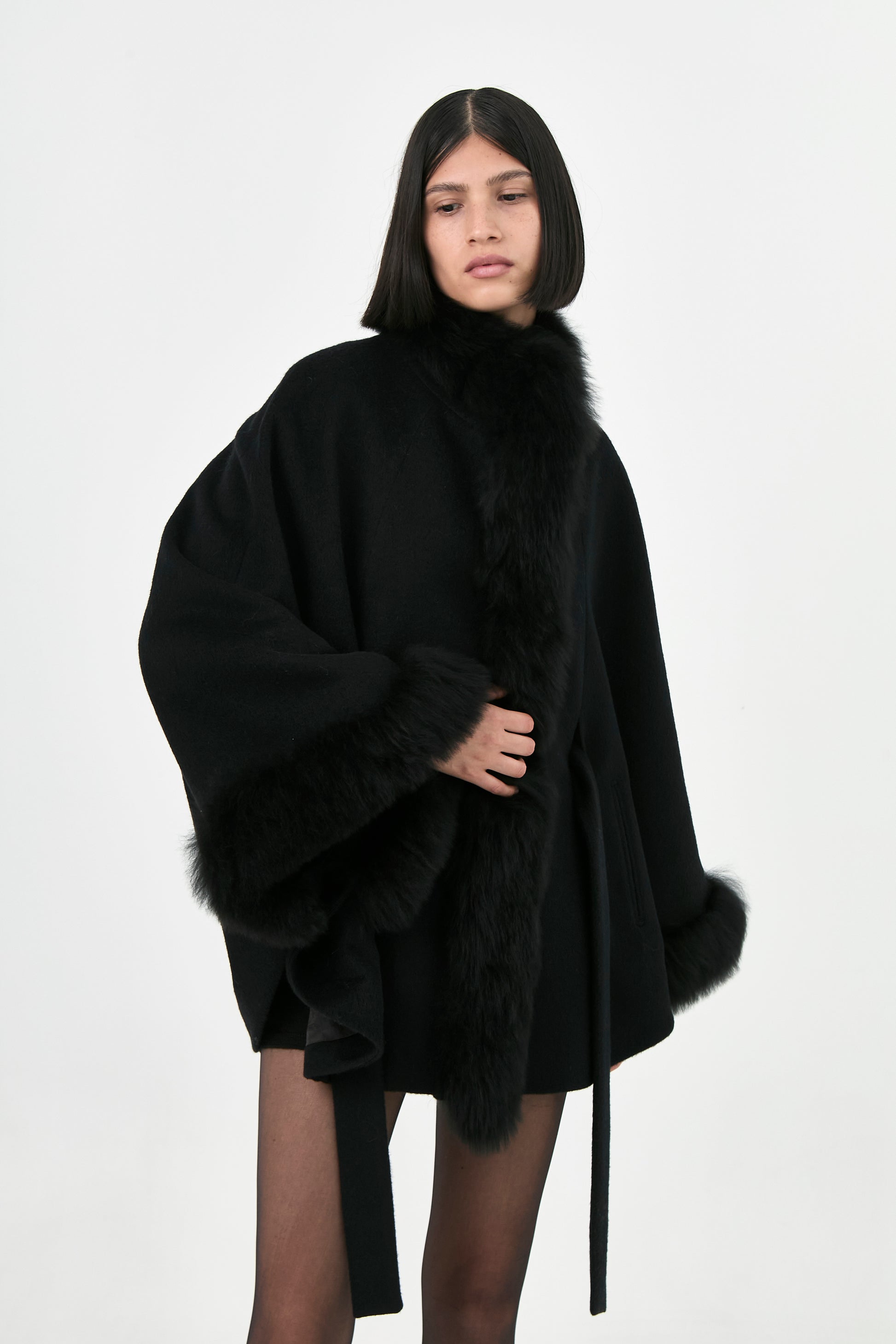 Baby Alpaca Cape Soleil | Classic Tones