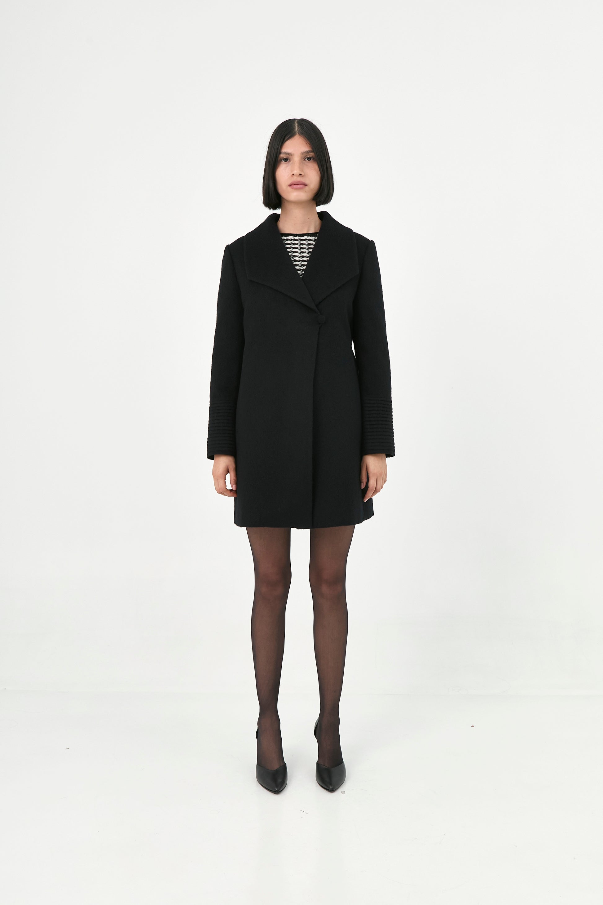 Baby Alpaca Mid-Length Coat | Adela