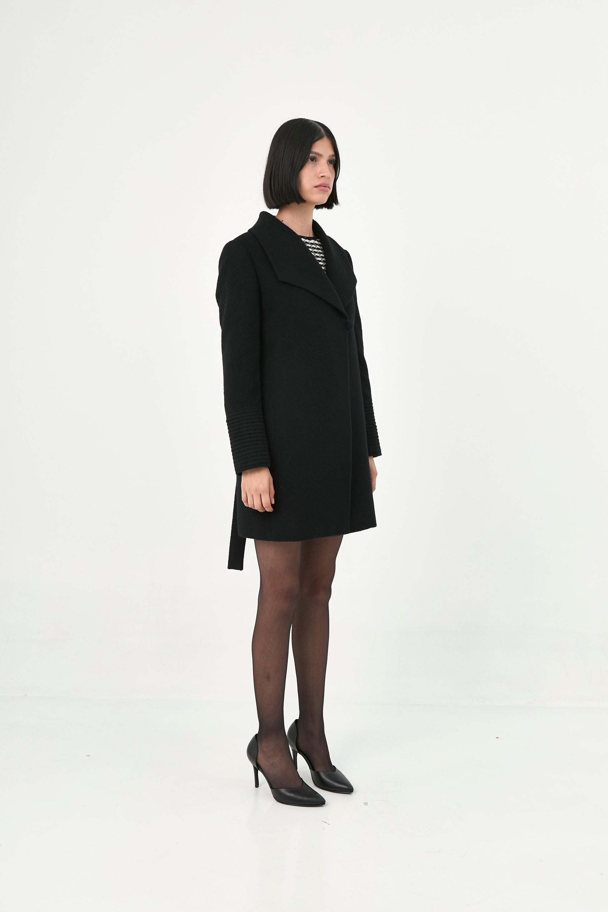 Baby Alpaca Mid-Length Coat | Adela