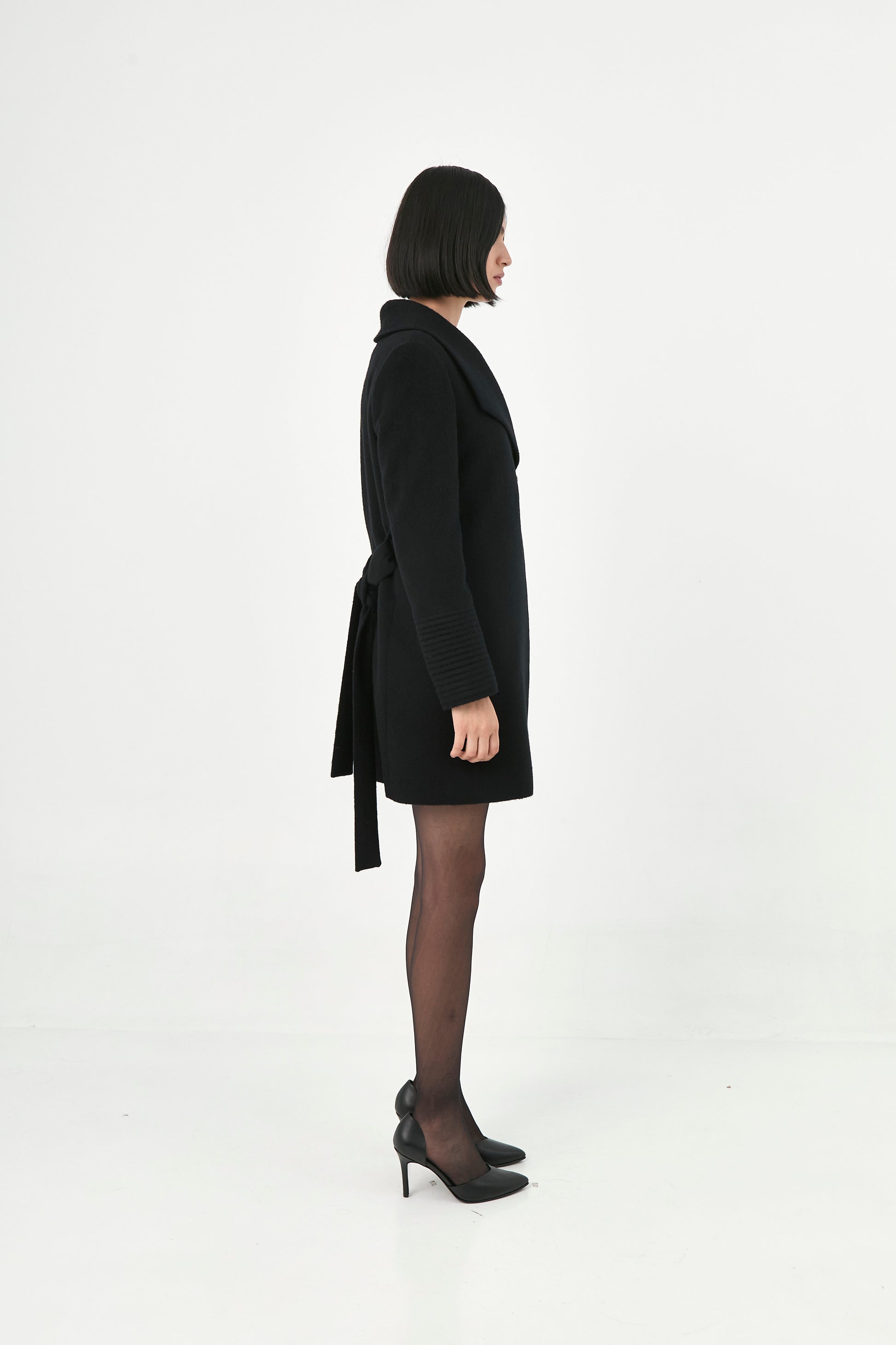 Baby Alpaca Mid-Length Coat | Adela