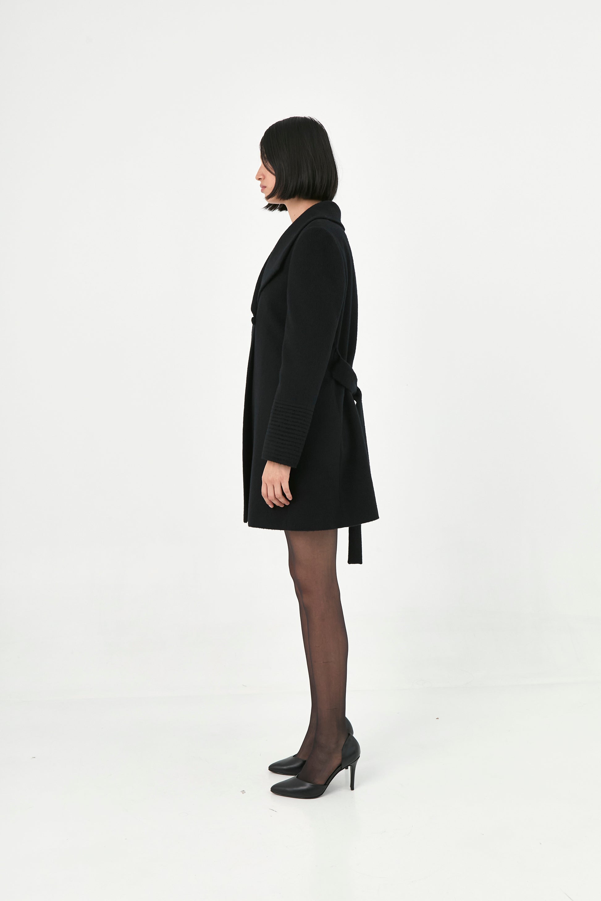 Baby Alpaca Mid-Length Coat | Adela