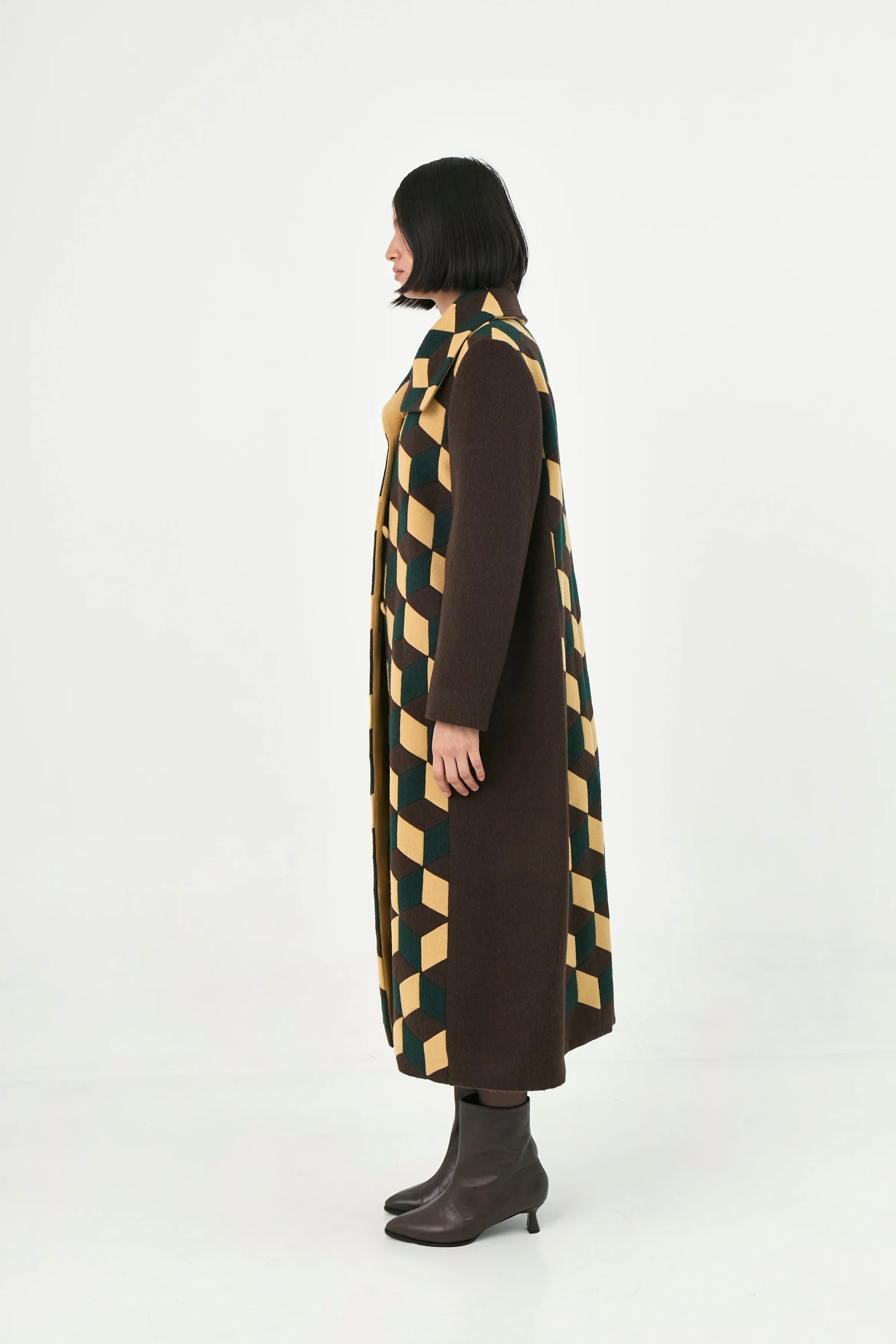 Cuboid Handcrafted Coat | Essence