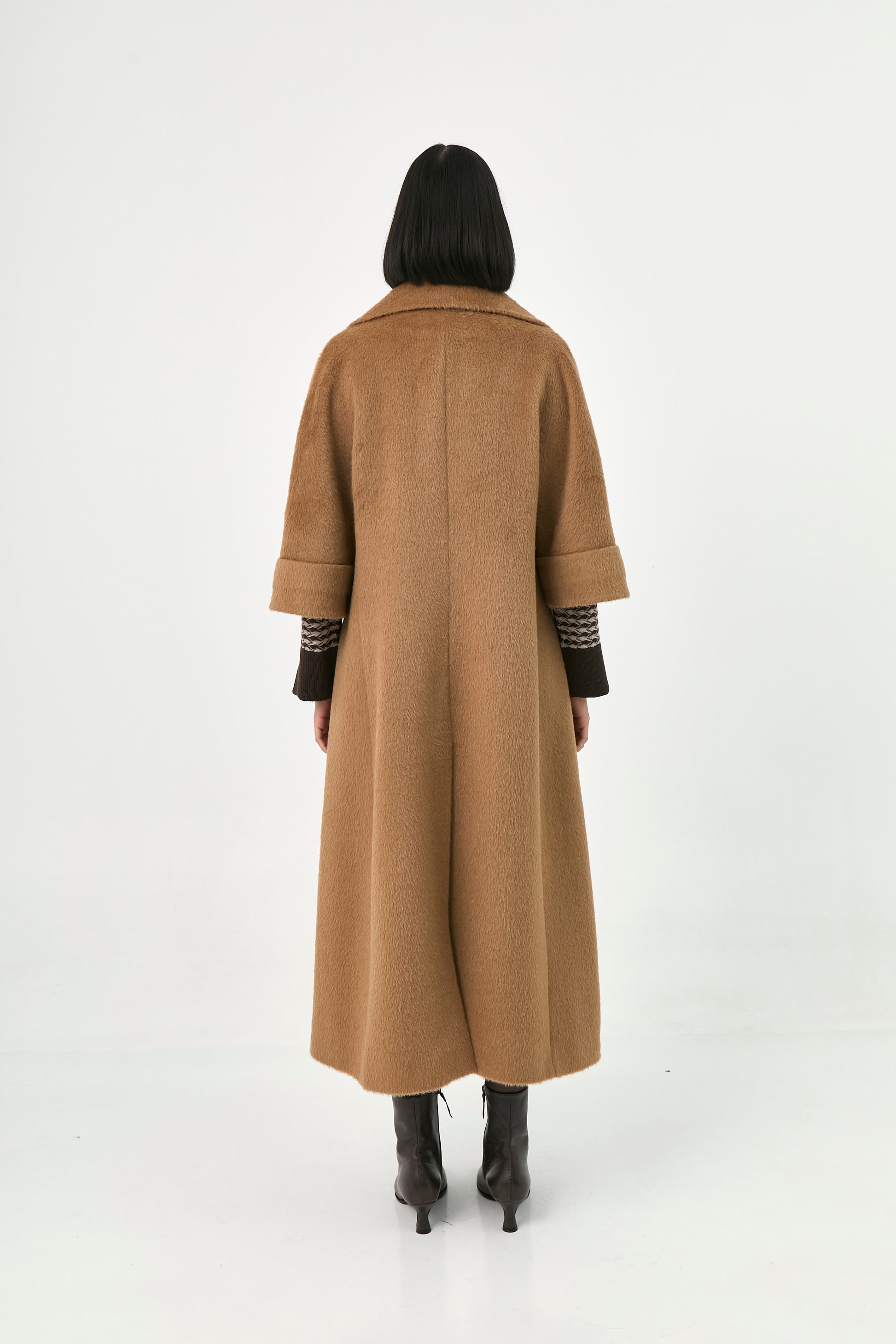 Suri Alpaca Short Sleeve Coat | Giselle