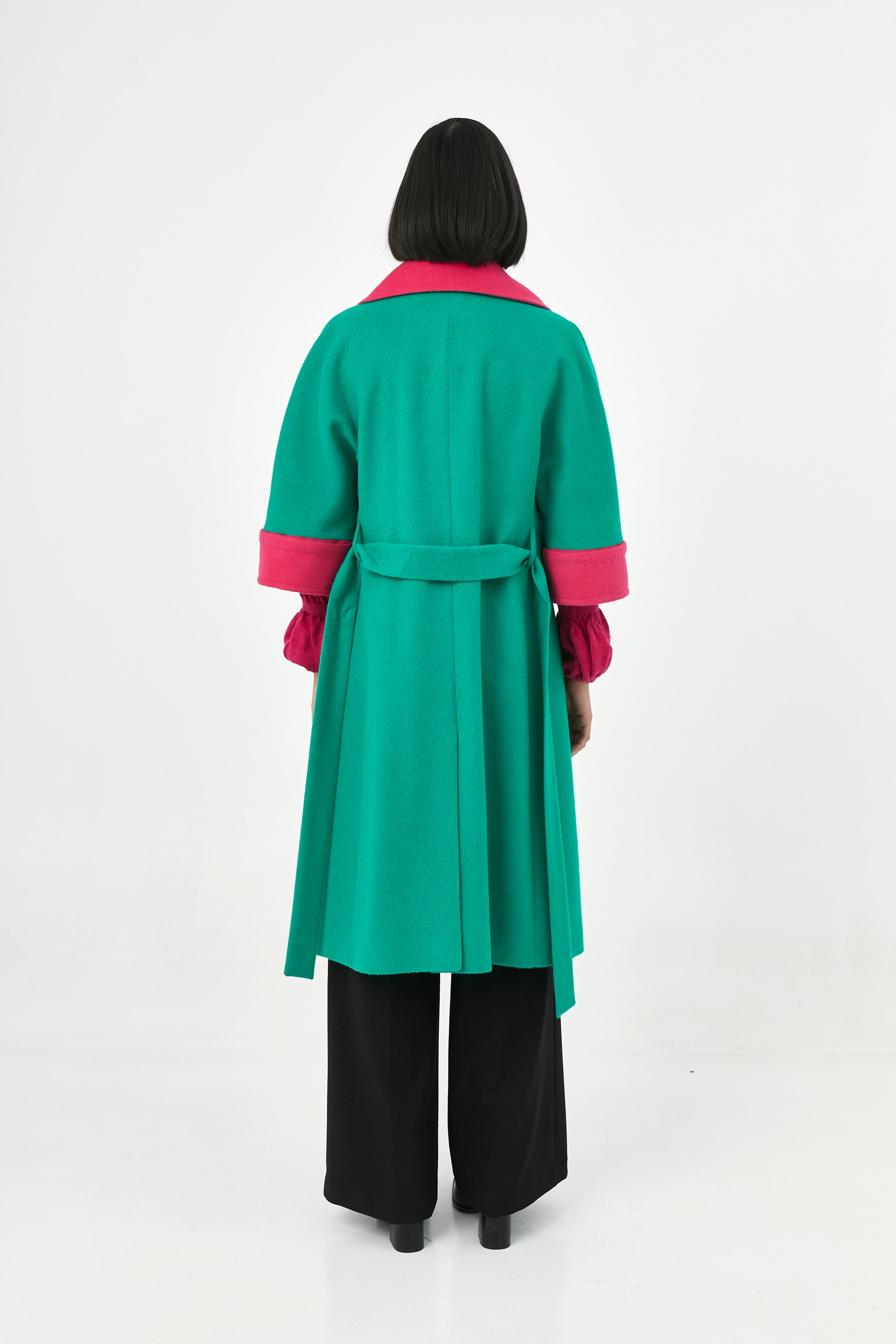 Short Sleeve Baby Alpaca Coat | Elisse