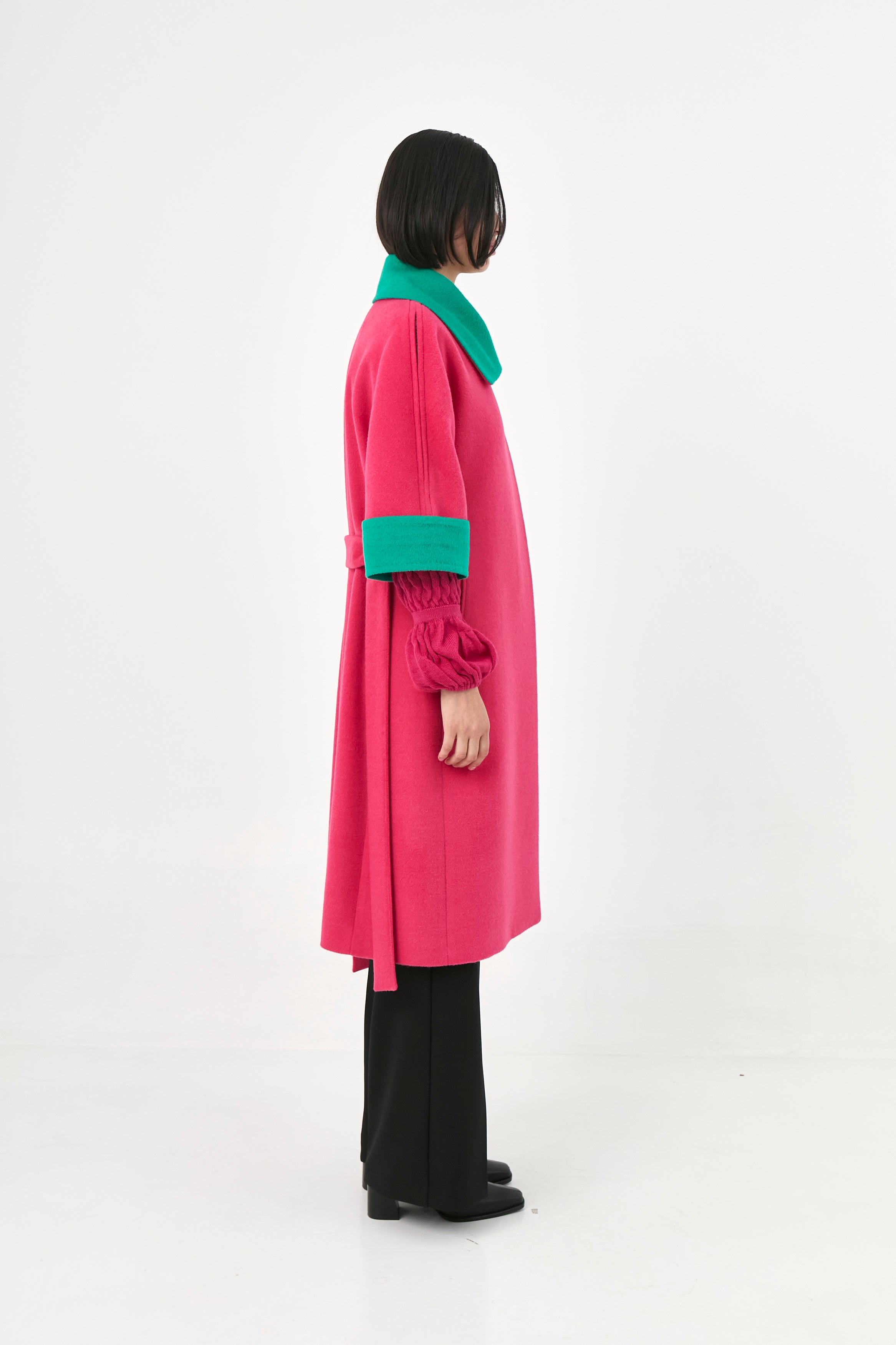 Short Sleeve Baby Alpaca Coat | Elisse